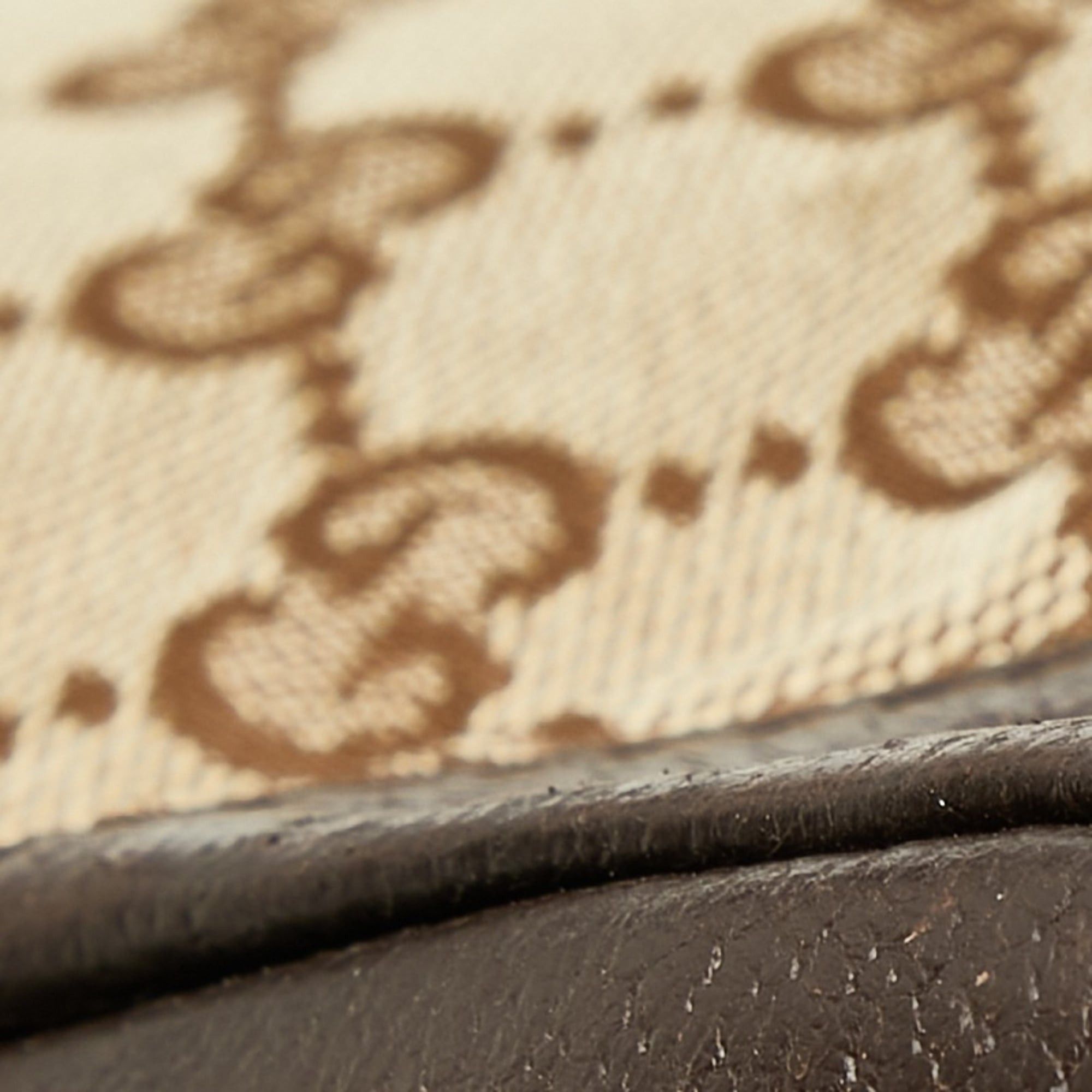 Gucci Gucci GG Canvas Crossbody Shoulder Bag 110054 Beige Brown Leather Women's GUCCI Size ONE SIZE - 4 Thumbnail