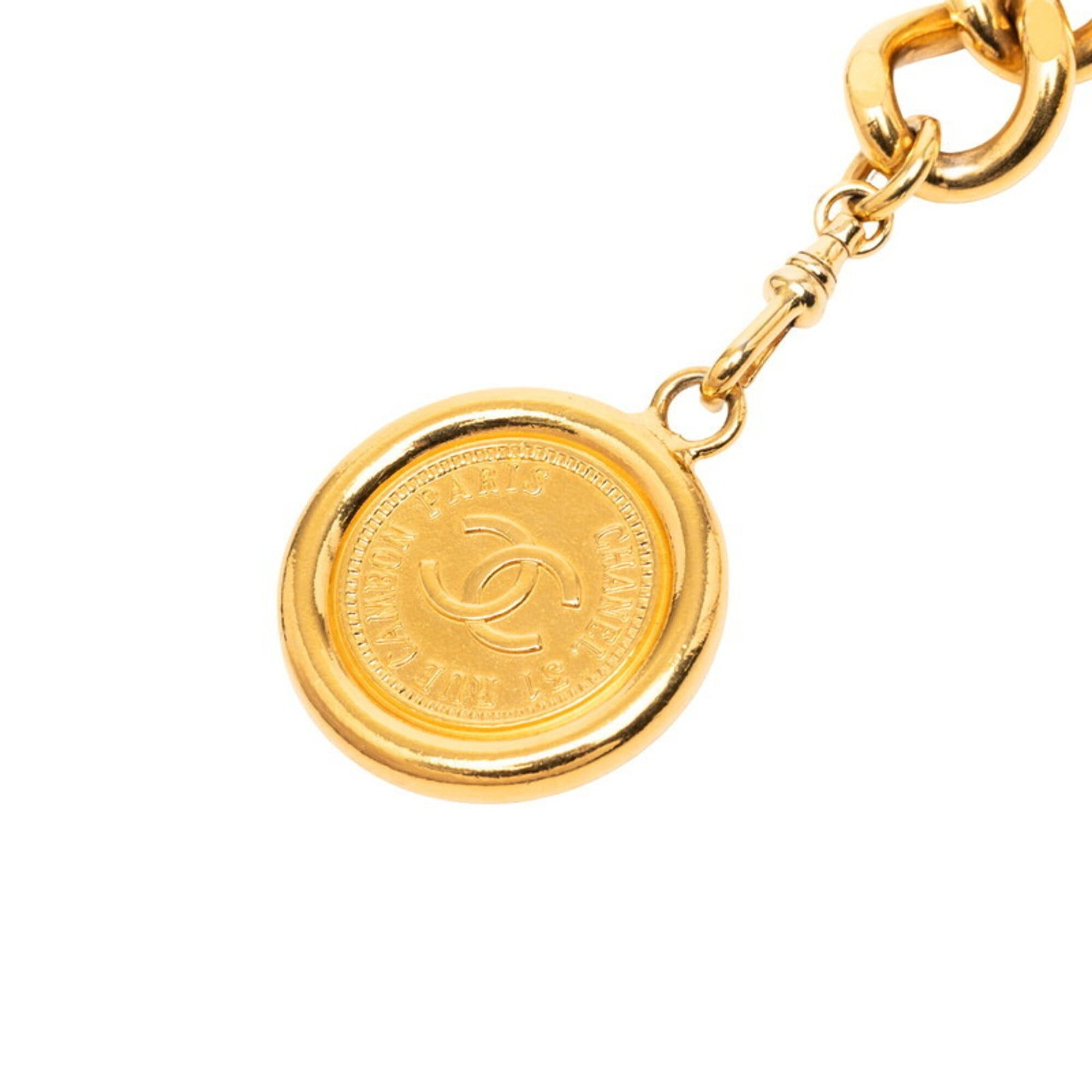 Chanel Chanel Coco Mark 31 Rue Cambon Logo Vintage Coin Plate Chain Belt Gold Plated Women's CHANEL Size ONE SIZE - 2 Thumbnail