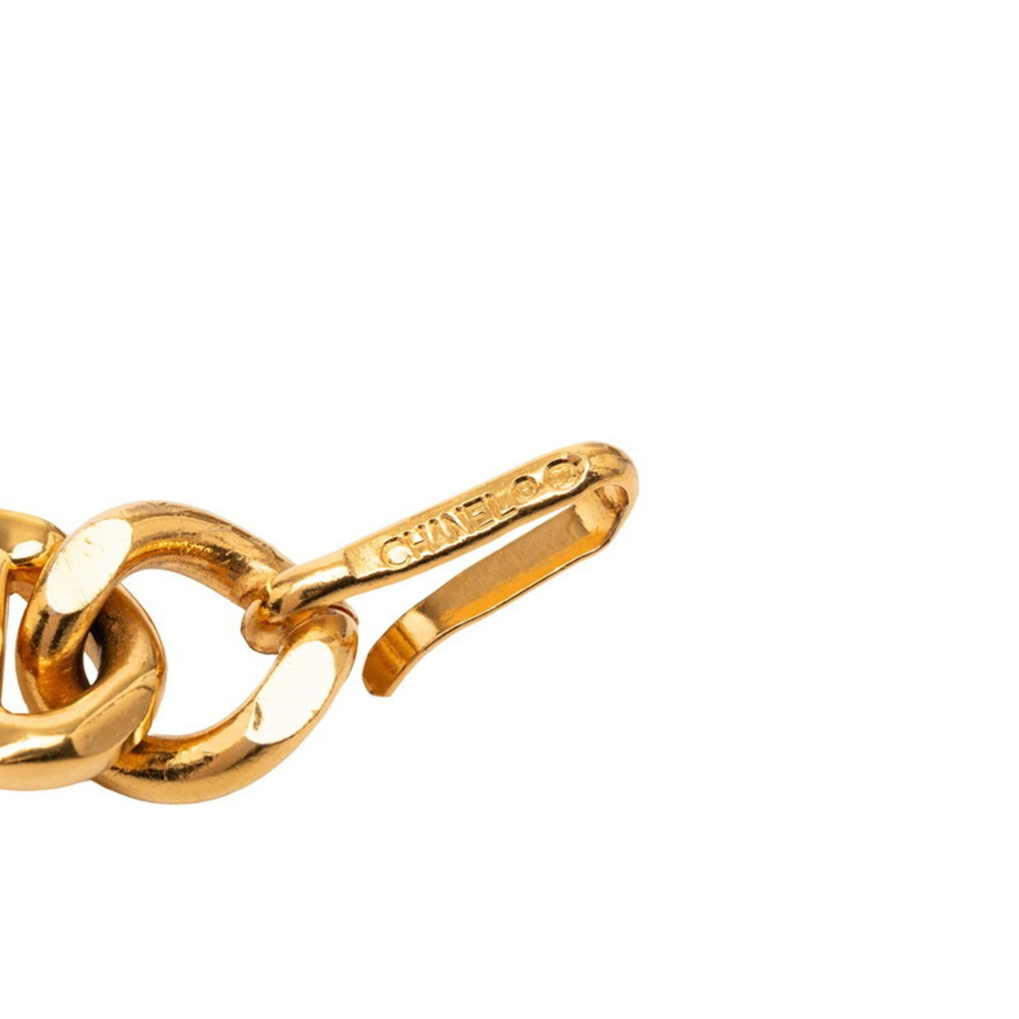 Chanel Chanel Coco Mark 31 Rue Cambon Logo Vintage Coin Plate Chain Belt Gold Plated Women's CHANEL Size ONE SIZE - 4 Thumbnail