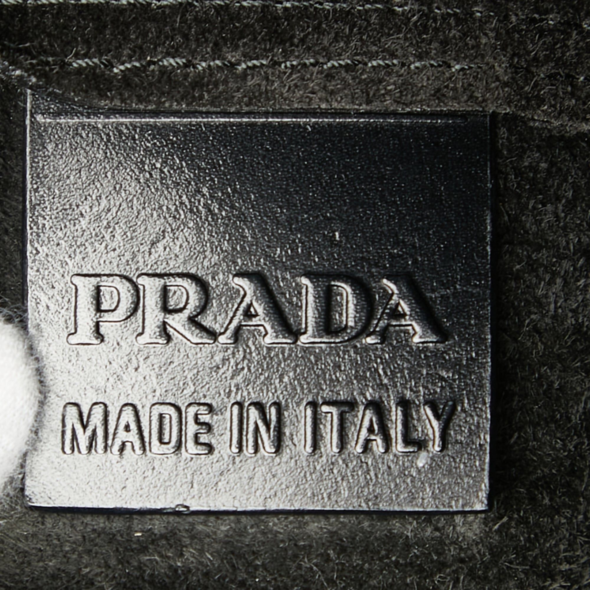 Prada Prada Logo Tote Bag Handbag Black Leather Women's PRADA Size ONE SIZE - 9 Thumbnail
