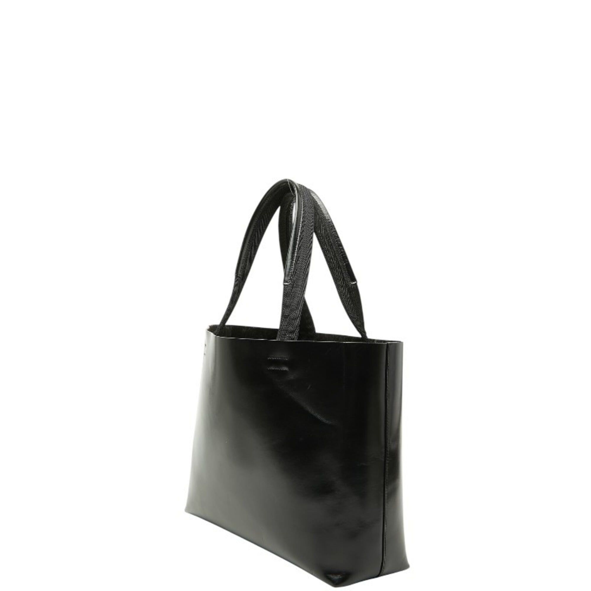 Prada Prada Logo Tote Bag Handbag Black Leather Women's PRADA Size ONE SIZE - 2 Thumbnail
