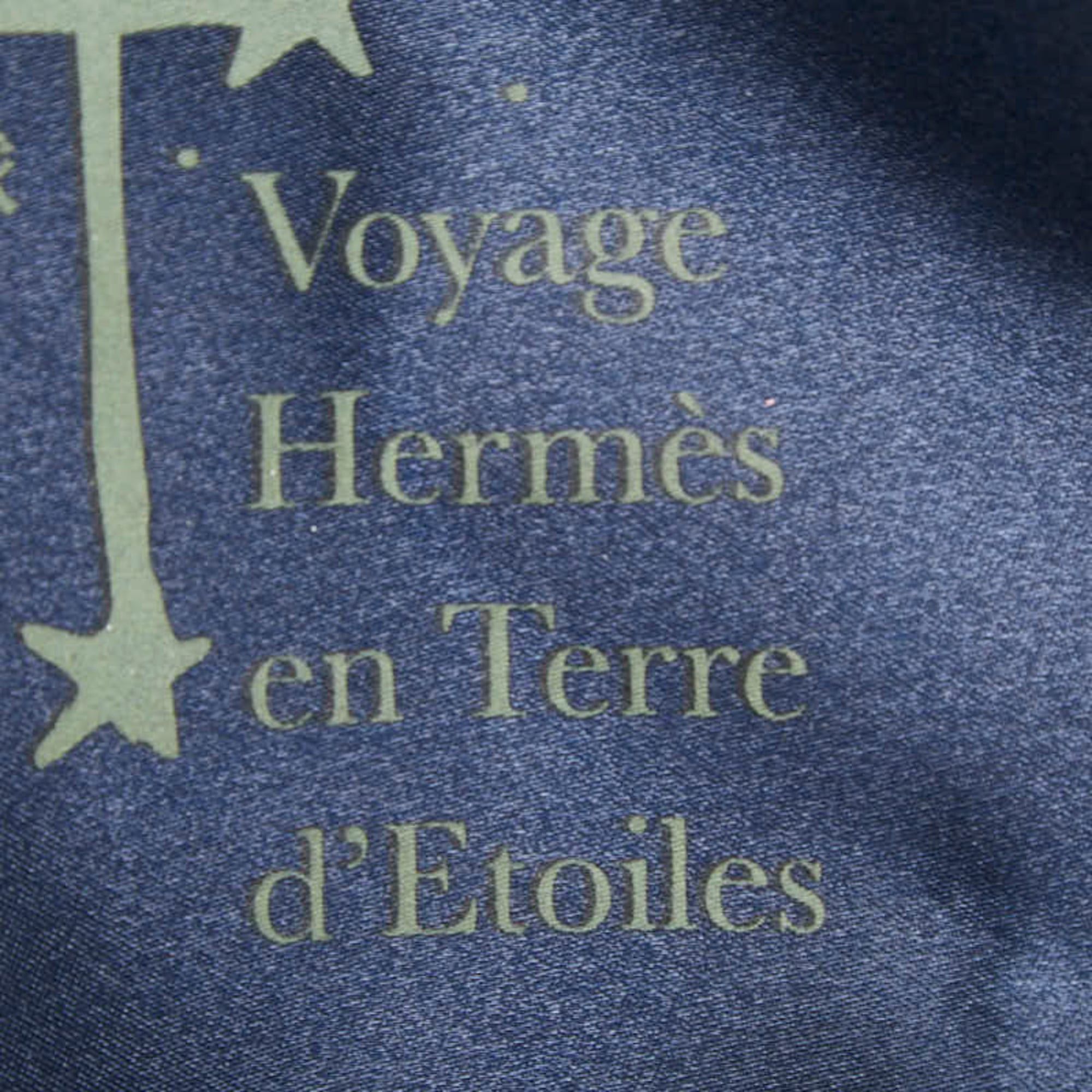 Hermes Hermes Sherpa Starry Sky Journey Exhibition Backpack, Navy Nylon, Women's HERMES Size ONE SIZE - 15 Thumbnail