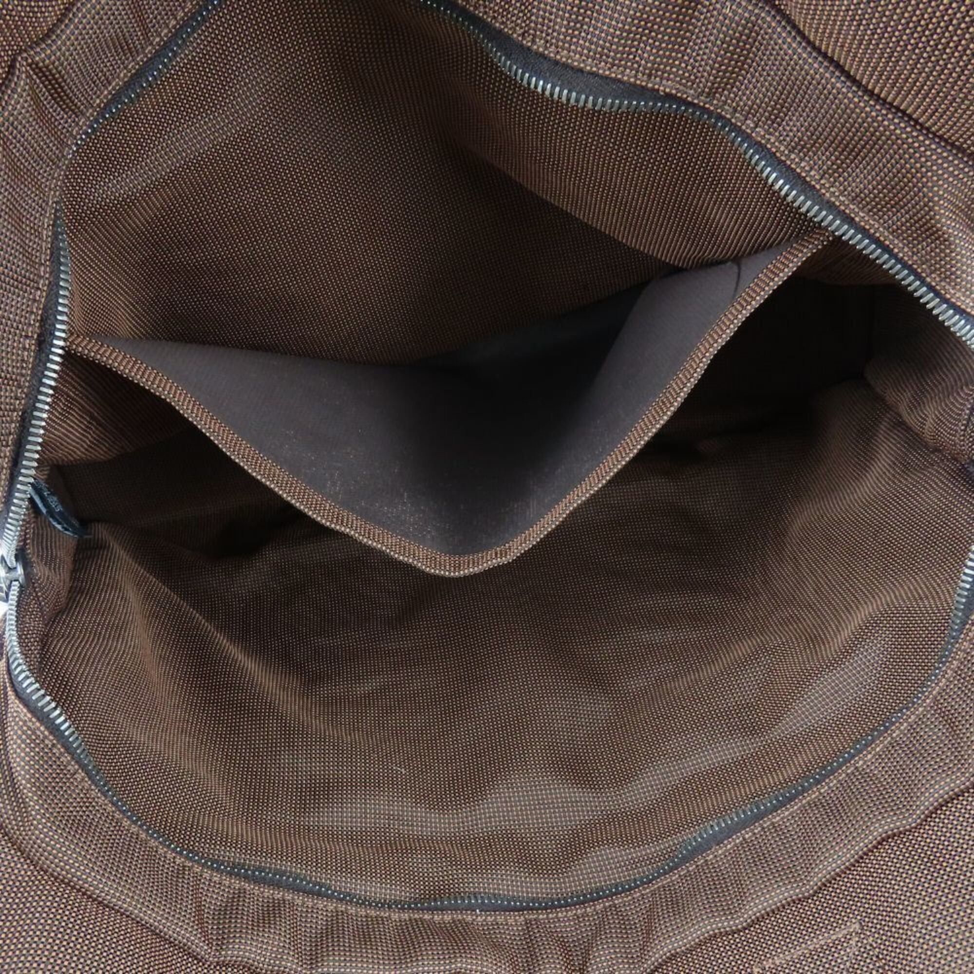 Hermes Hermes Tote Bag, Herline MM, Polyester, Brown, Women's/Men's Size ONE SIZE - 15 Thumbnail