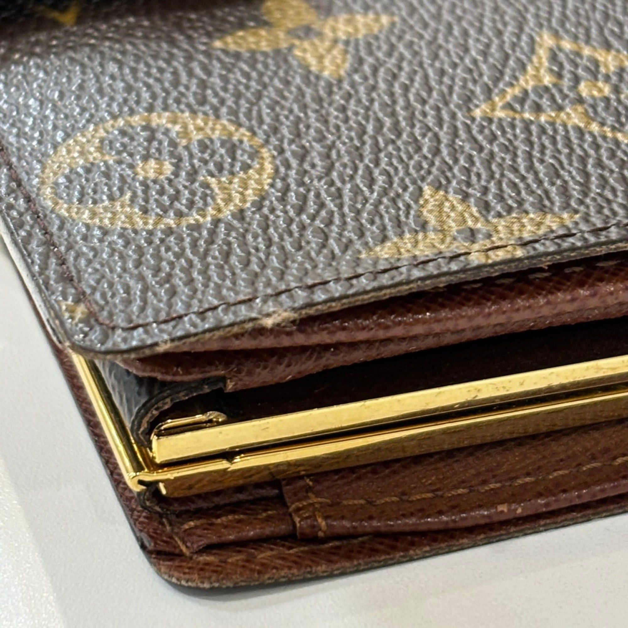 Louis Vuitton Louis Vuitton Bi-fold Wallet Porte Monnaie Billet Viennois M61663 Monogram Brown Women's LOUIS VUITTON Size ONE SIZE - 11 Thumbnail