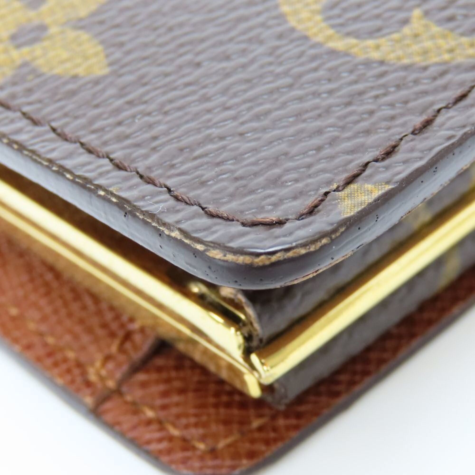 Louis Vuitton Louis Vuitton Bi-fold Wallet Porte Monnaie Billet Viennois M61663 Monogram Brown Women's LOUIS VUITTON Size ONE SIZE - 10 Thumbnail