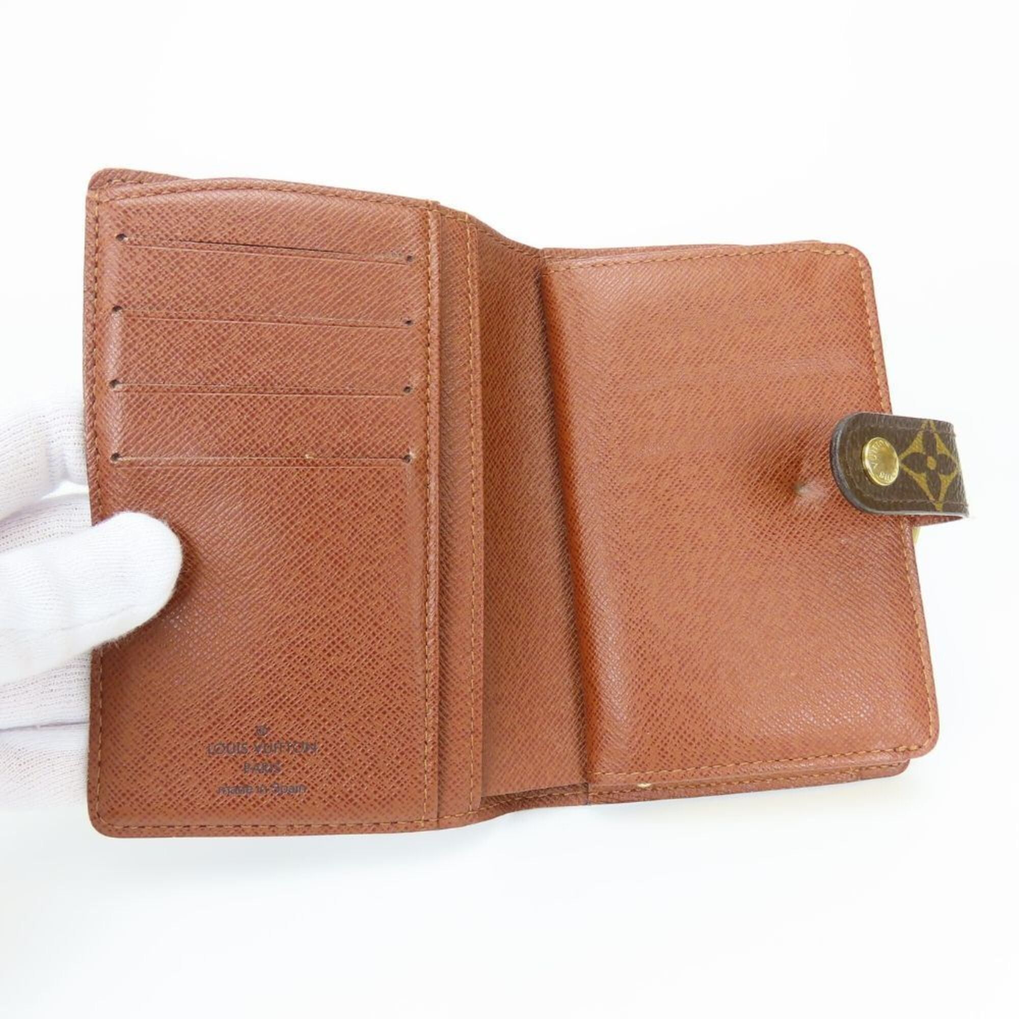Louis Vuitton Louis Vuitton Bi-fold Wallet Porte Monnaie Billet Viennois M61663 Monogram Brown Women's LOUIS VUITTON Size ONE SIZE - 14 Thumbnail