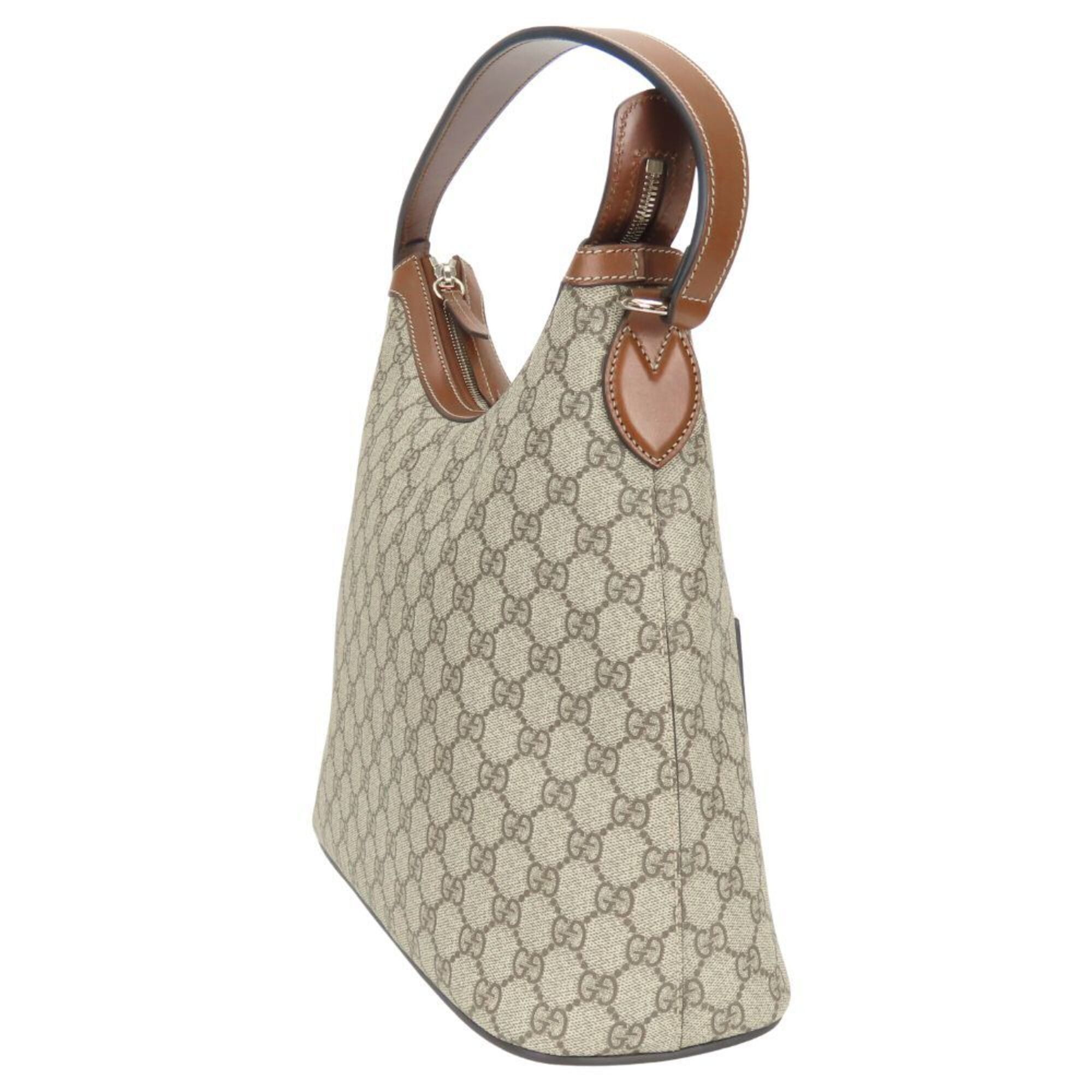 Gucci Gucci Hobo Shoulder Bag 414930 GG Supreme Canvas Leather Beige Brown One Women's GUCCI Size ONE SIZE - 3 Thumbnail