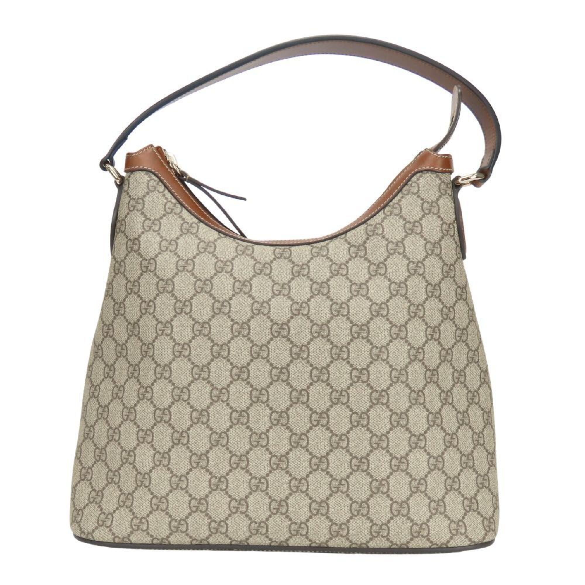 Gucci Gucci Hobo Shoulder Bag 414930 GG Supreme Canvas Leather Beige Brown One Women's GUCCI Size ONE SIZE - 2 Thumbnail