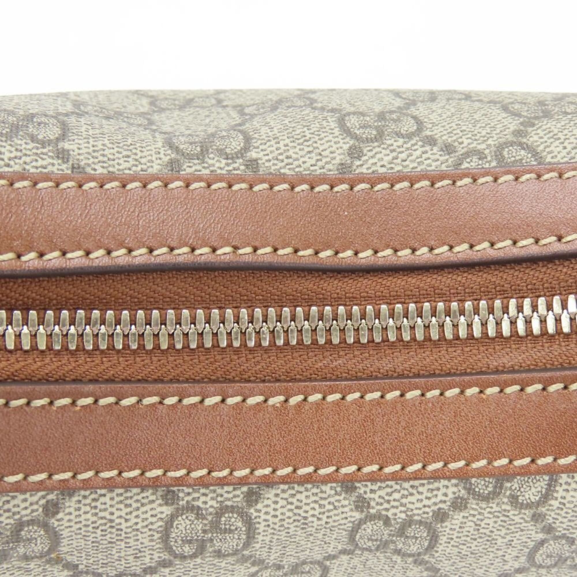 Gucci Gucci Hobo Shoulder Bag 414930 GG Supreme Canvas Leather Beige Brown One Women's GUCCI Size ONE SIZE - 9 Thumbnail