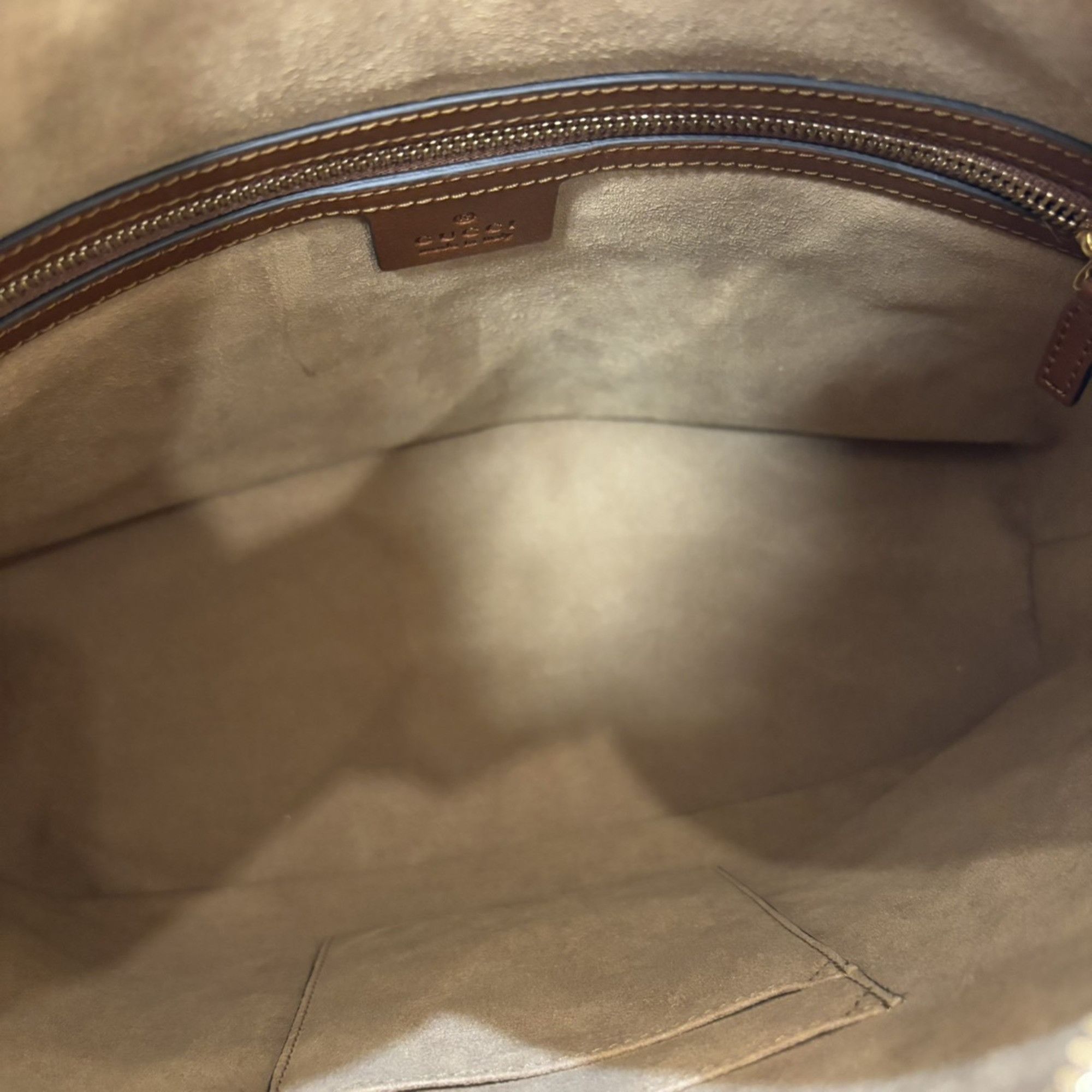 Gucci Gucci Hobo Shoulder Bag 414930 GG Supreme Canvas Leather Beige Brown One Women's GUCCI Size ONE SIZE - 17 Thumbnail