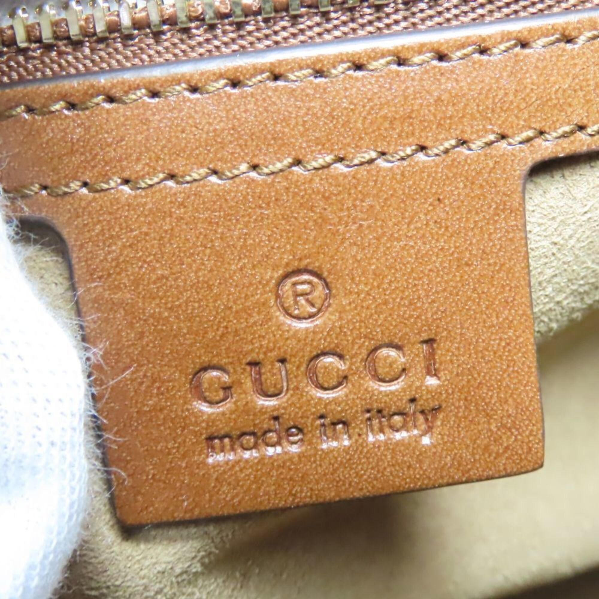 Gucci Gucci Hobo Shoulder Bag 414930 GG Supreme Canvas Leather Beige Brown One Women's GUCCI Size ONE SIZE - 18 Thumbnail