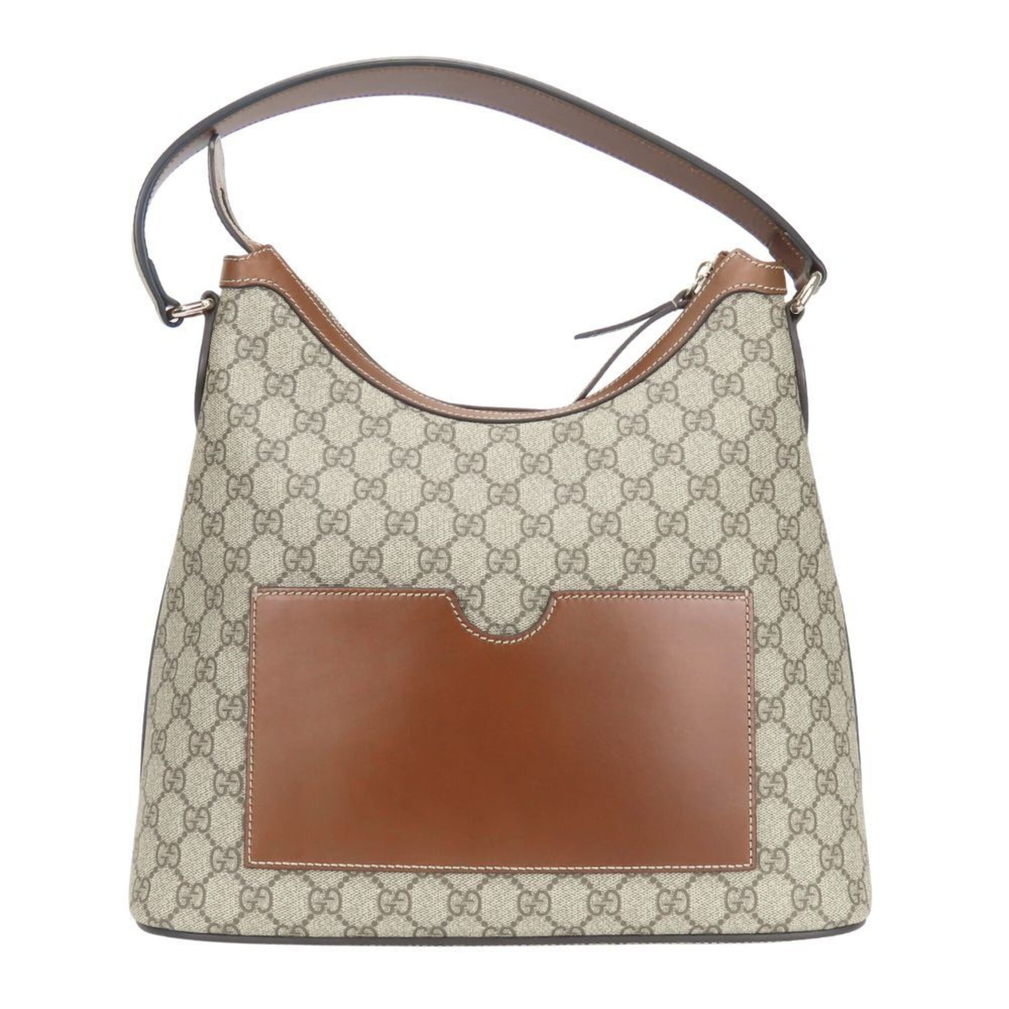 Gucci Gucci Hobo Shoulder Bag 414930 GG Supreme Canvas Leather Beige Brown One Women's GUCCI Size ONE SIZE - 4 Thumbnail