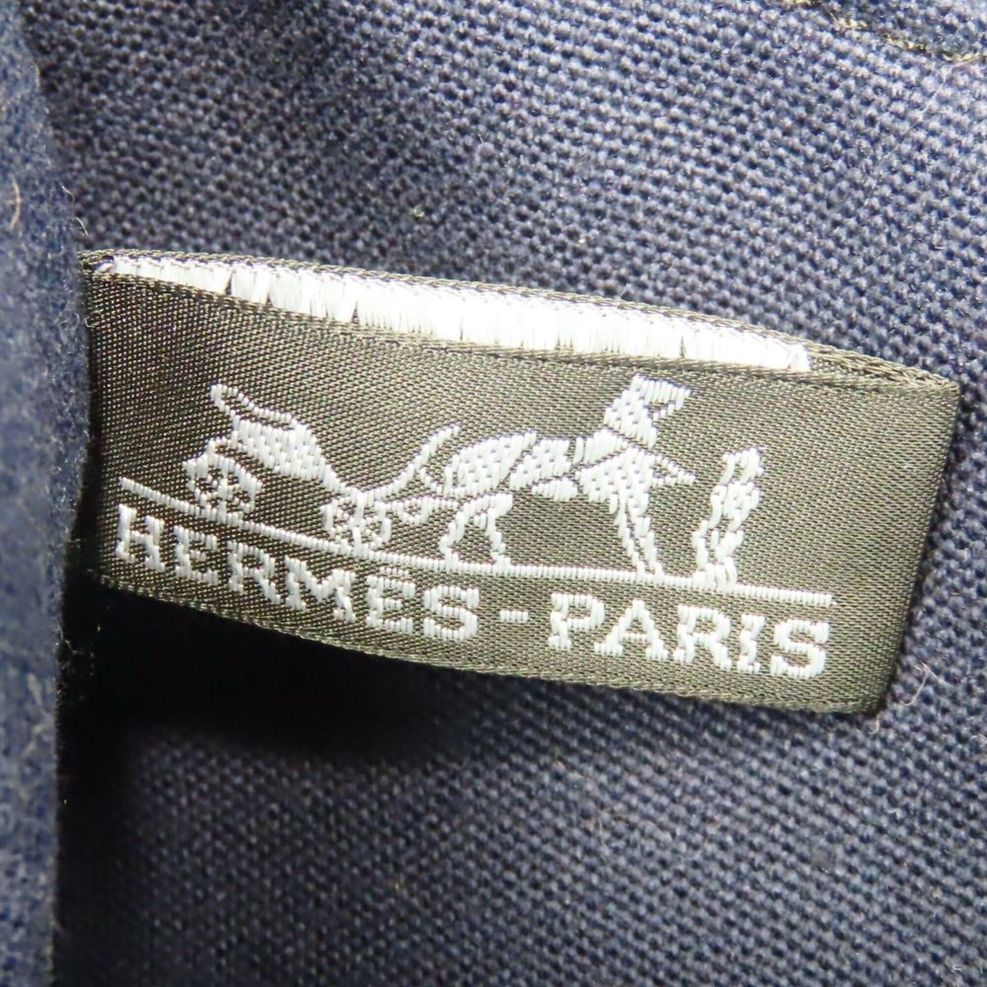 Hermes Hermes Fourre-Tout MM Canvas Tote Bag, Navy/Black, for Women and Men. Size ONE SIZE - 18 Thumbnail