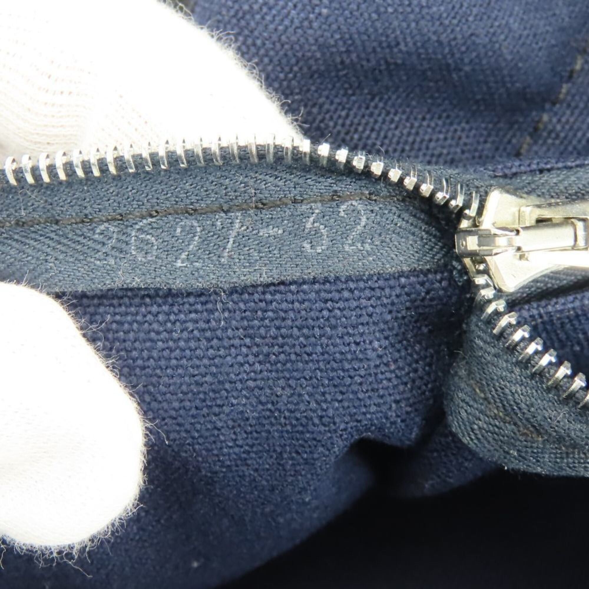 Hermes Hermes Fourre-Tout MM Canvas Tote Bag, Navy/Black, for Women and Men. Size ONE SIZE - 16 Thumbnail
