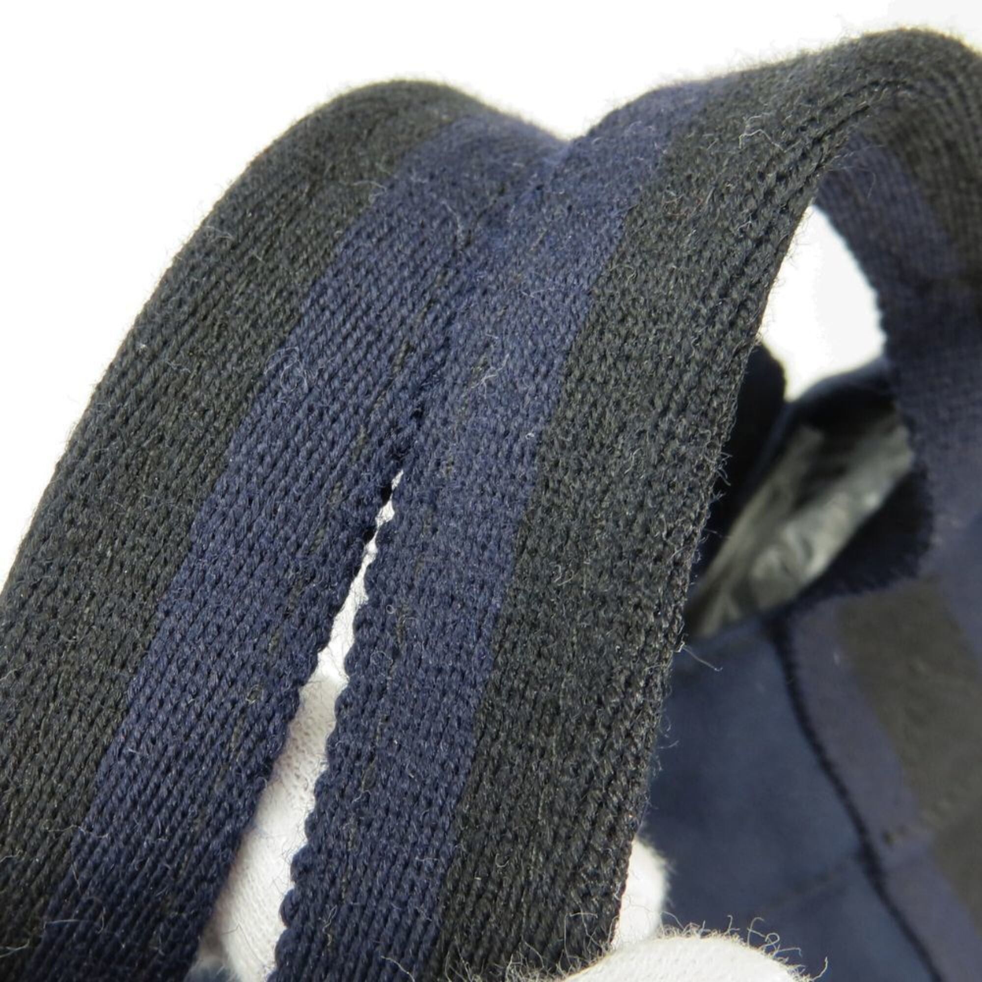 Hermes Hermes Fourre-Tout MM Canvas Tote Bag, Navy/Black, for Women and Men. Size ONE SIZE - 6 Thumbnail
