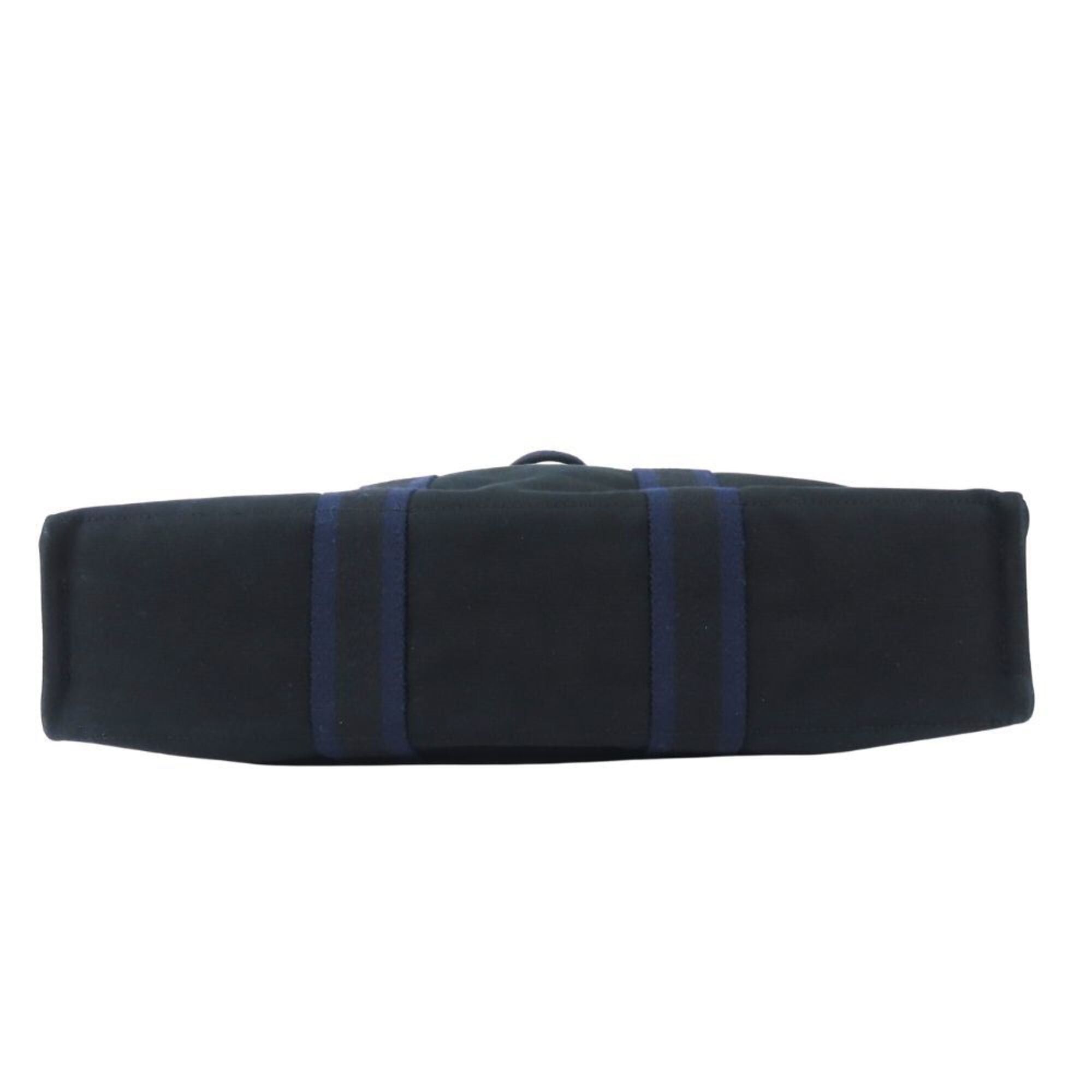 Hermes Hermes Fourre-Tout MM Canvas Tote Bag, Navy/Black, for Women and Men. Size ONE SIZE - 5 Thumbnail