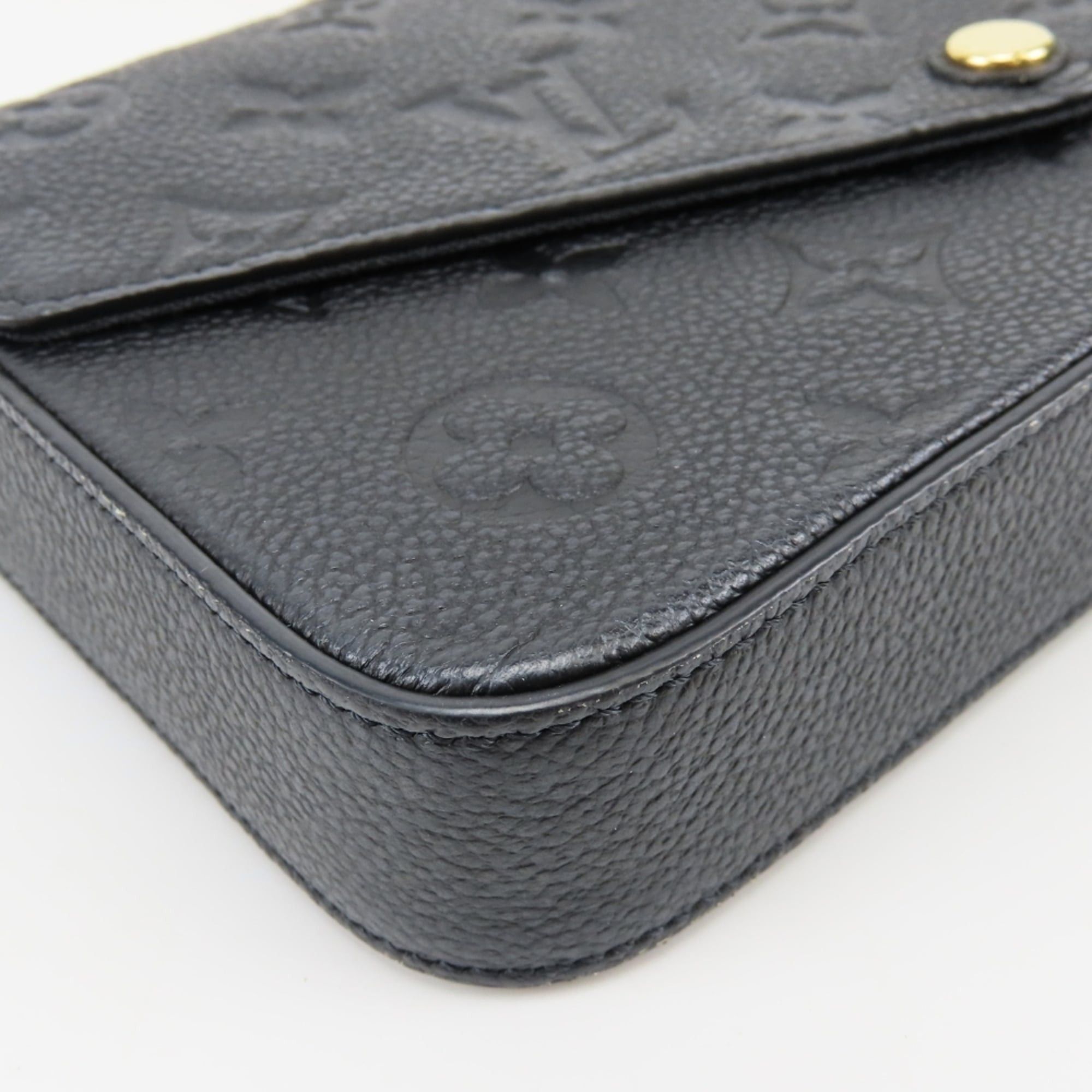 Louis Vuitton Louis Vuitton Shoulder Bag Pochette Felicie M64064 Monogram Empreinte Noir Gold Hardware Women's LOUIS VUITTON Size ONE SIZE - 6 Thumbnail