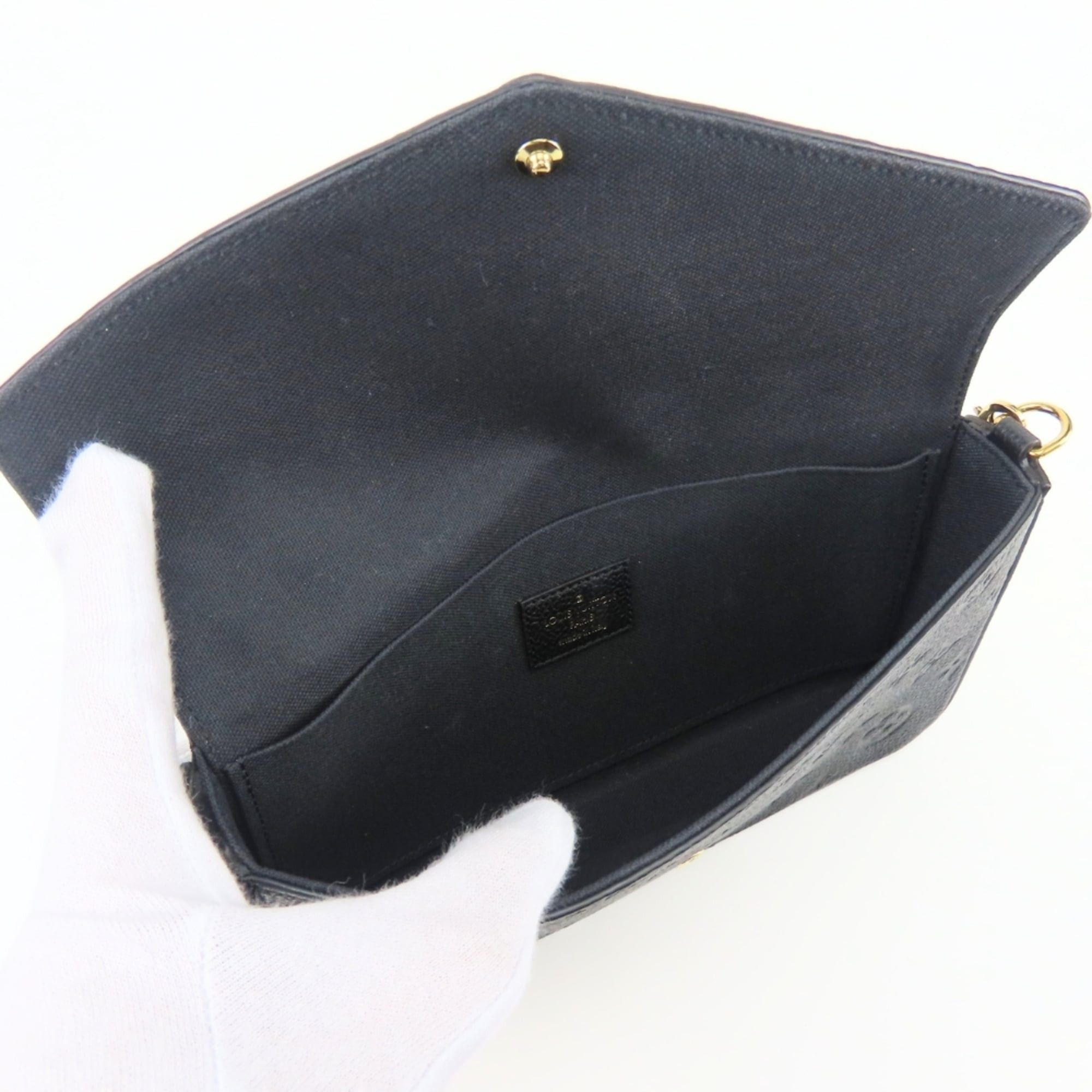 Louis Vuitton Louis Vuitton Shoulder Bag Pochette Felicie M64064 Monogram Empreinte Noir Gold Hardware Women's LOUIS VUITTON Size ONE SIZE - 15 Thumbnail