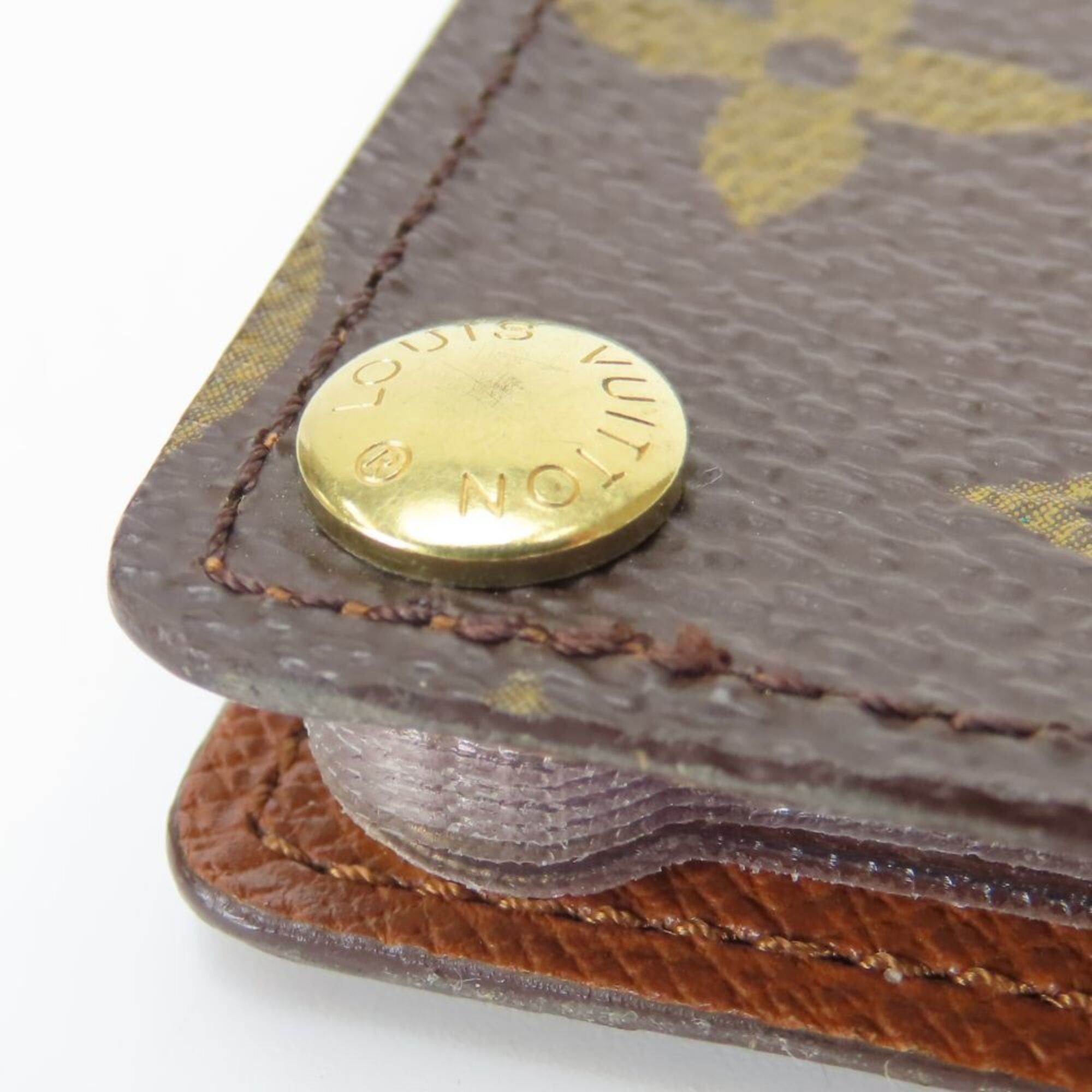 Louis Vuitton Louis Vuitton Business Card Holder/Card Case Portecarte Credit Pression M60937 Monogram Brown Women's LOUIS VUITTON Size ONE SIZE - 6 Thumbnail