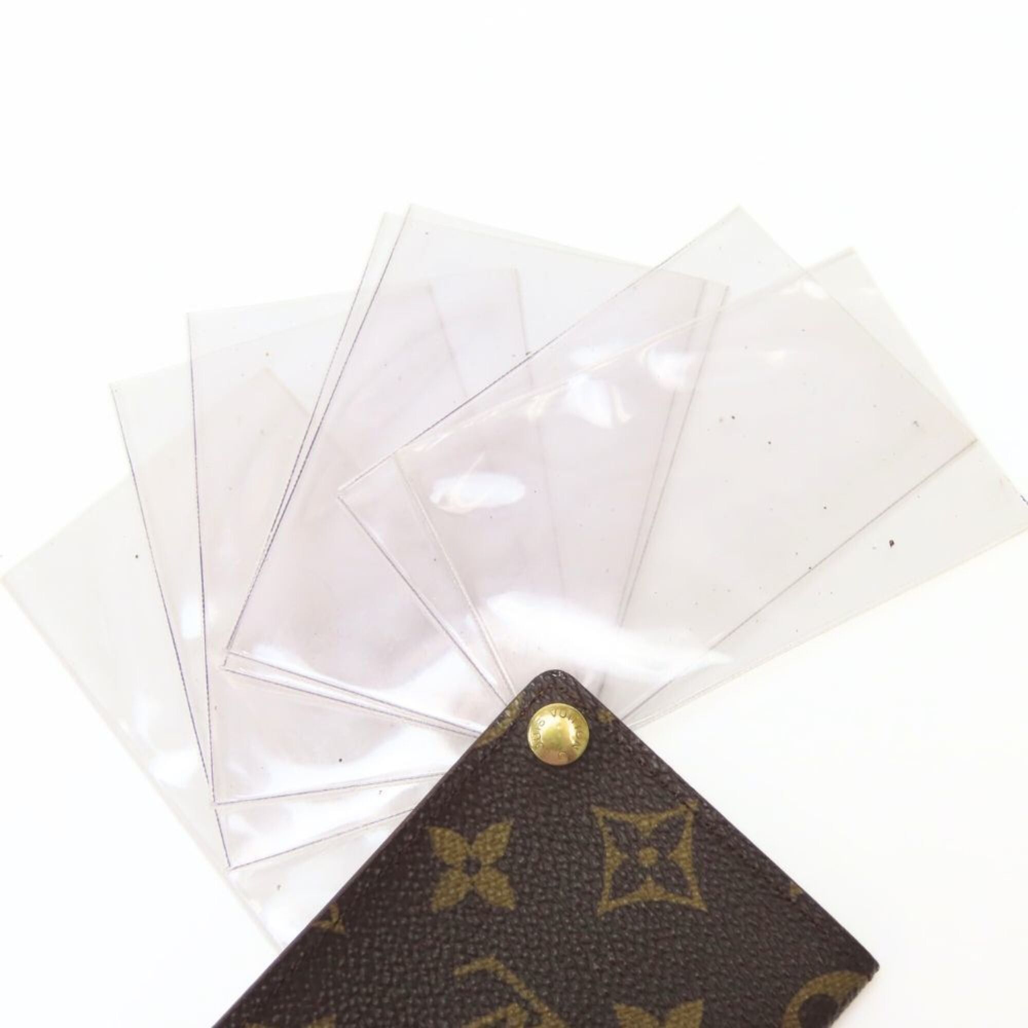 Louis Vuitton Louis Vuitton Business Card Holder/Card Case Portecarte Credit Pression M60937 Monogram Brown Women's LOUIS VUITTON Size ONE SIZE - 8 Thumbnail