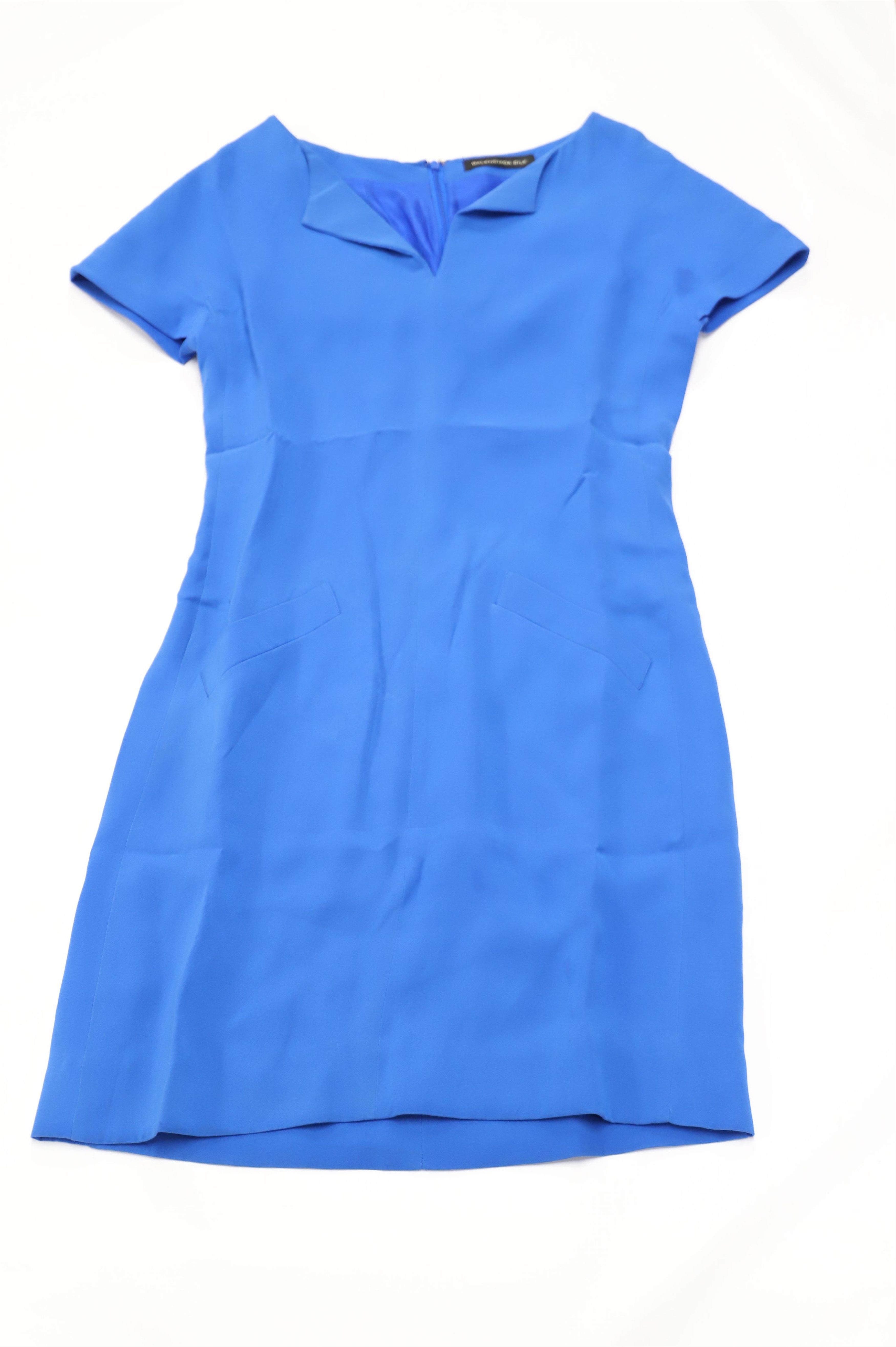 Balenciaga Balenciaga Shift Dress in Blue Silk Size XS / US 0-2 / IT 36-38 - 5 Thumbnail