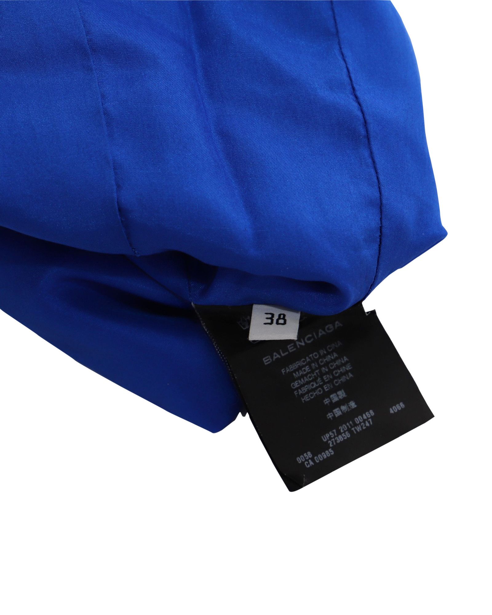 Balenciaga Balenciaga Shift Dress in Blue Silk Size XS / US 0-2 / IT 36-38 - 4 Thumbnail