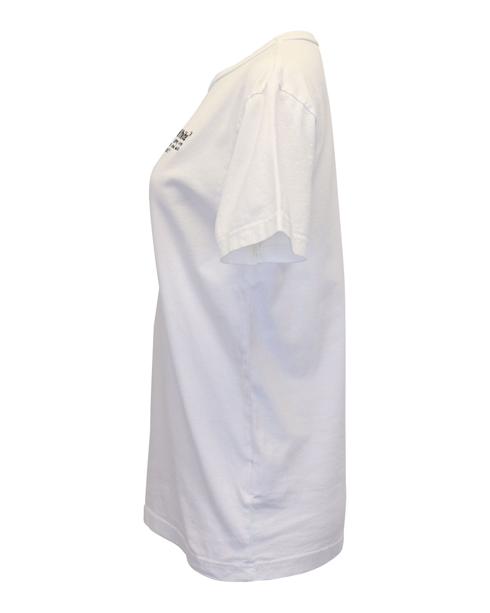 Off-White Off-White Quote T-shirt in White Cotton Size XS / US 0-2 / IT 36-38 - 2 Thumbnail