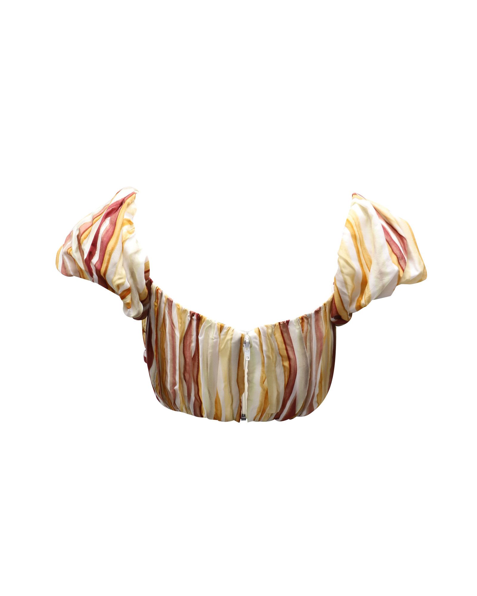 Cult Gaia Cult Gaia Gail Off-The-Shoulder Top in Multicolor Silk Size XS / US 0-2 / IT 36-38 - 3 Thumbnail