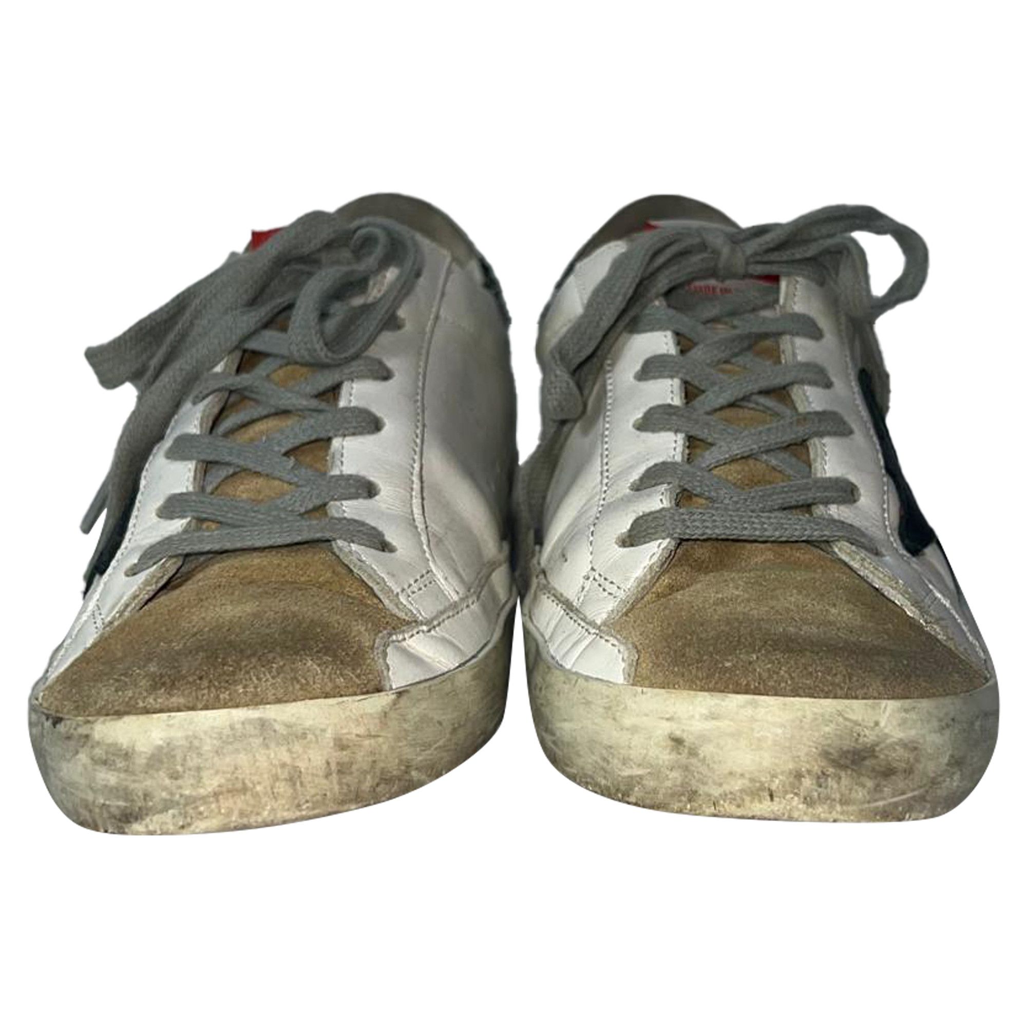 Golden Goose Golden Goose Super-Star Glittered Heel Tab Low-Top Sneakers Size US 8 / IT 38 - 3 Thumbnail