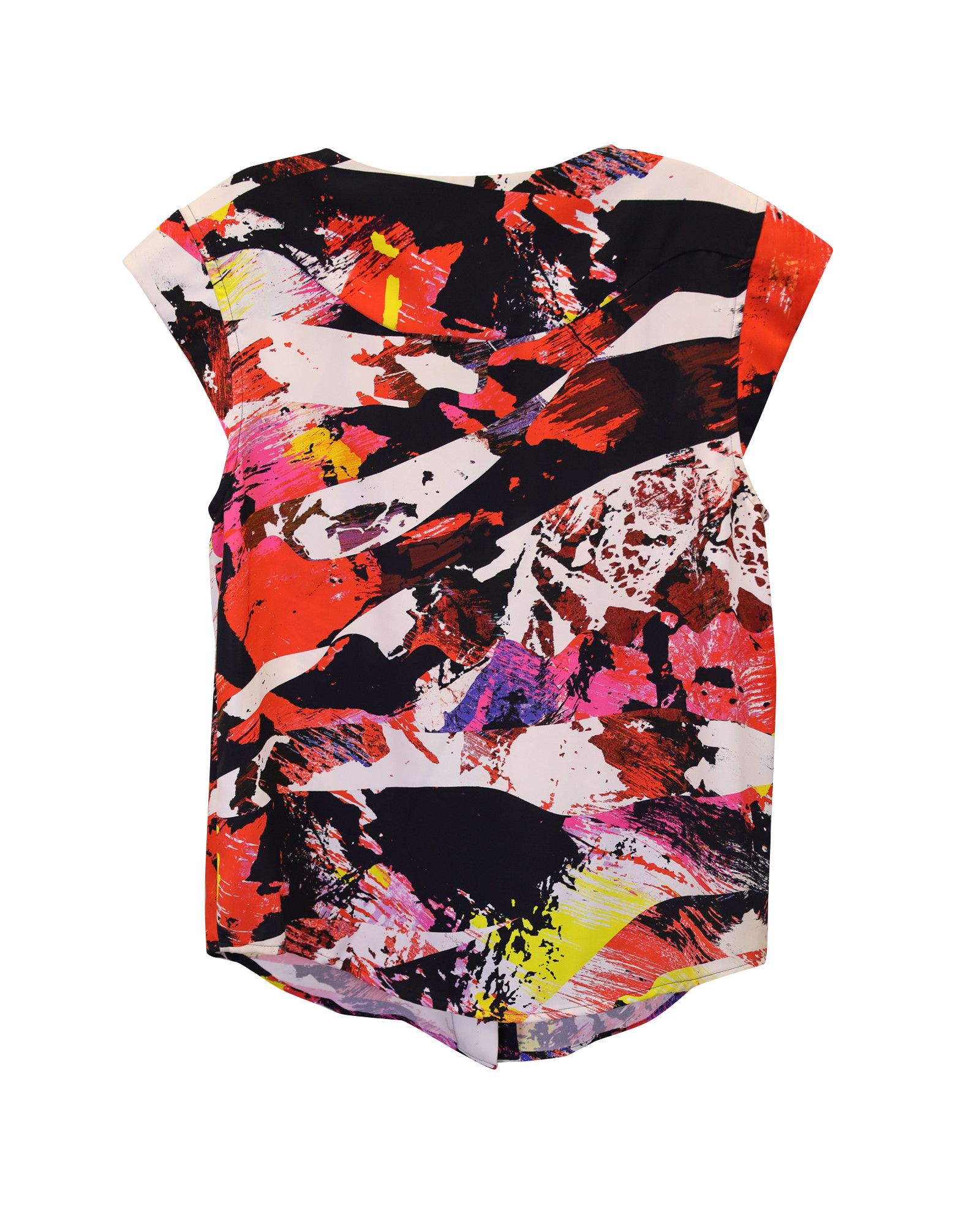 Kenzo Kenzo Printed Crewneck Blouse in Multicolor Polyester Size XL / US 12-14 / IT 48-50 - 2 Thumbnail