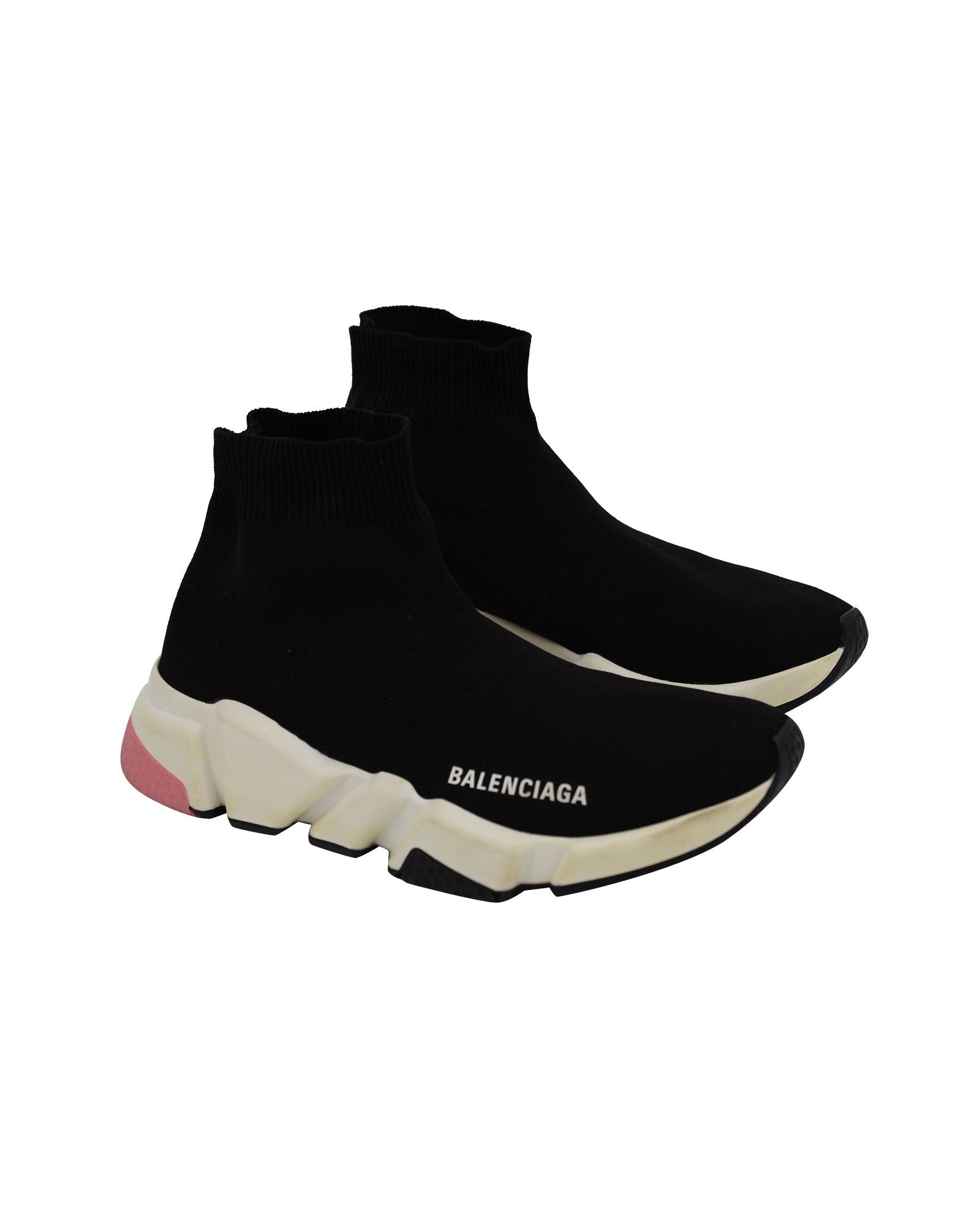 Balenciaga Balenciaga Speed Sock Trainers in Black Knit Polyester Size US 6 / IT 36 - 3 Thumbnail