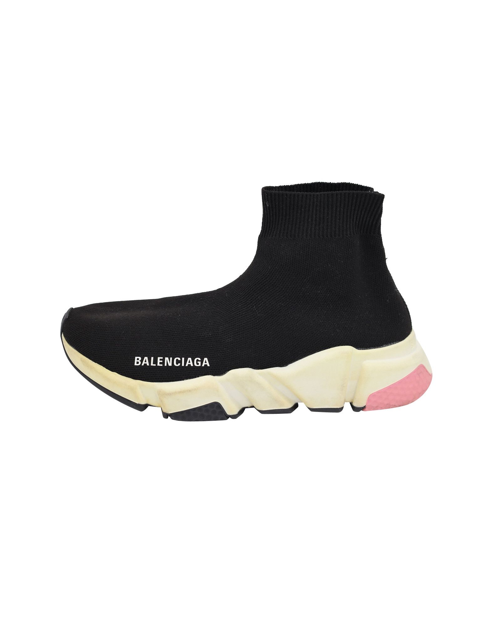 Balenciaga Balenciaga Speed Sock Trainers in Black Knit Polyester Size US 6 / IT 36 - 2 Thumbnail