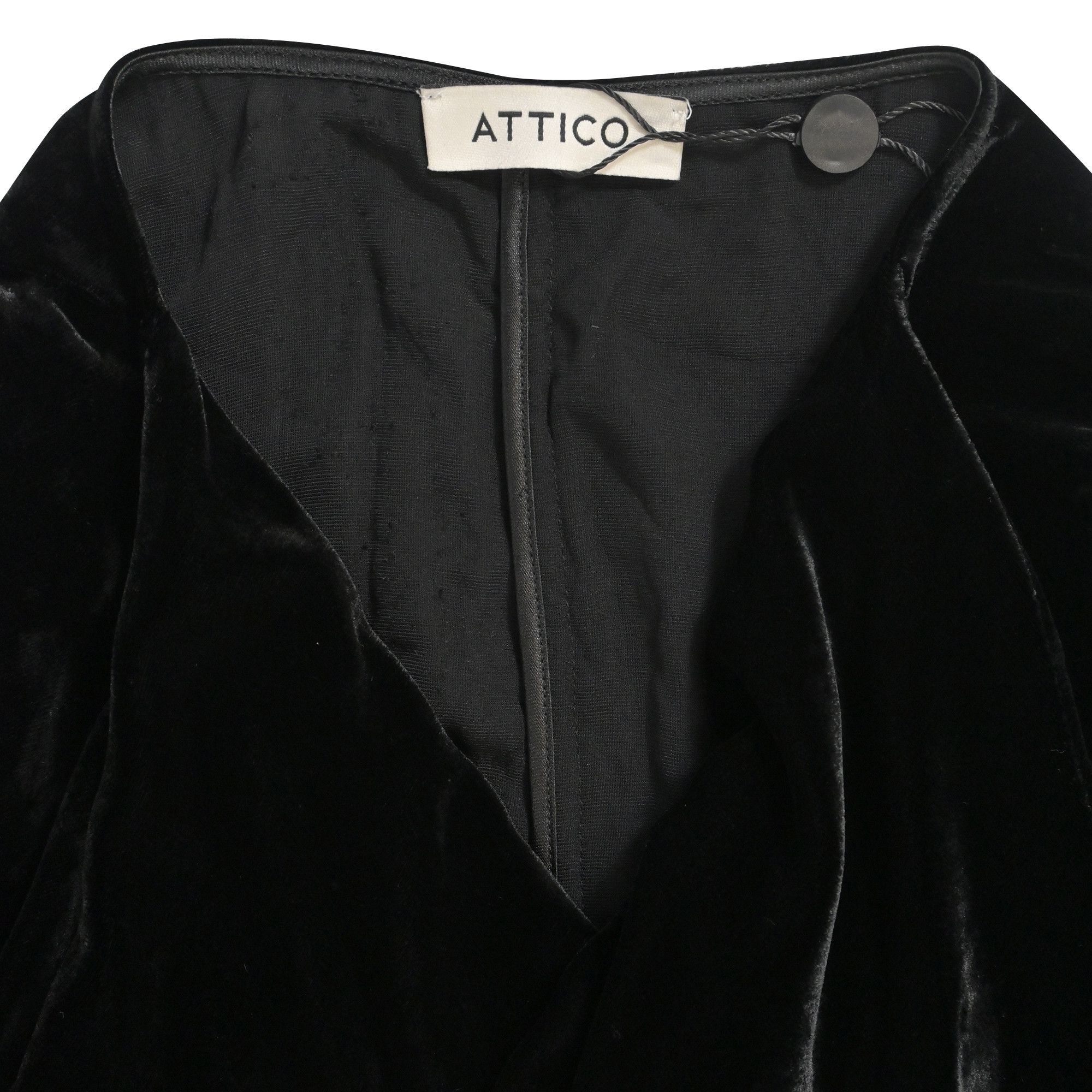 The Attico The Attico Raquel Wrap Maxi Dress in Black Velvet Size S / US 4 / IT 40 - 5 Thumbnail