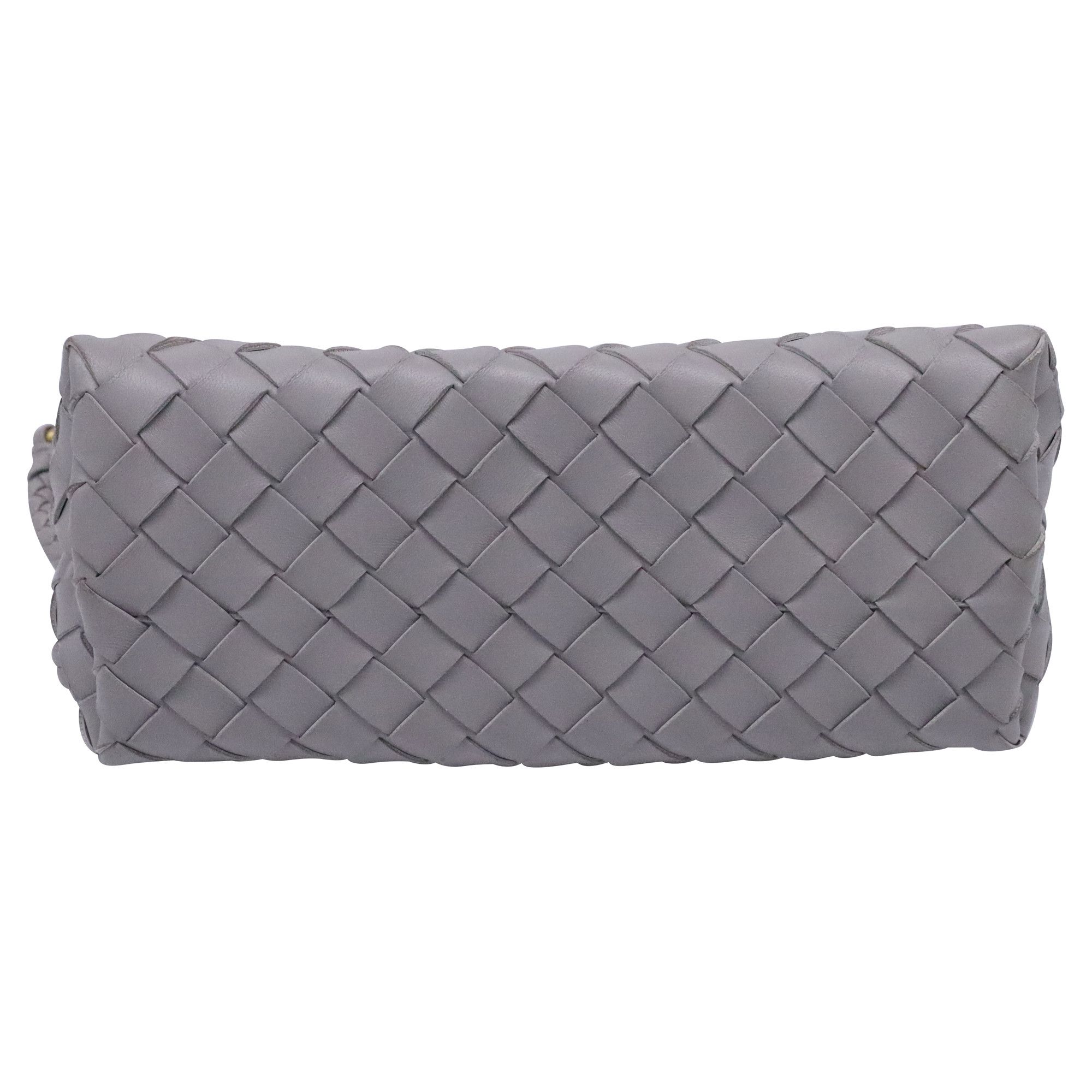 Bottega Veneta Bottega Veneta Medium Andiamo Intrecciato Hand Bag in Grey L Size ONE SIZE - 4 Thumbnail