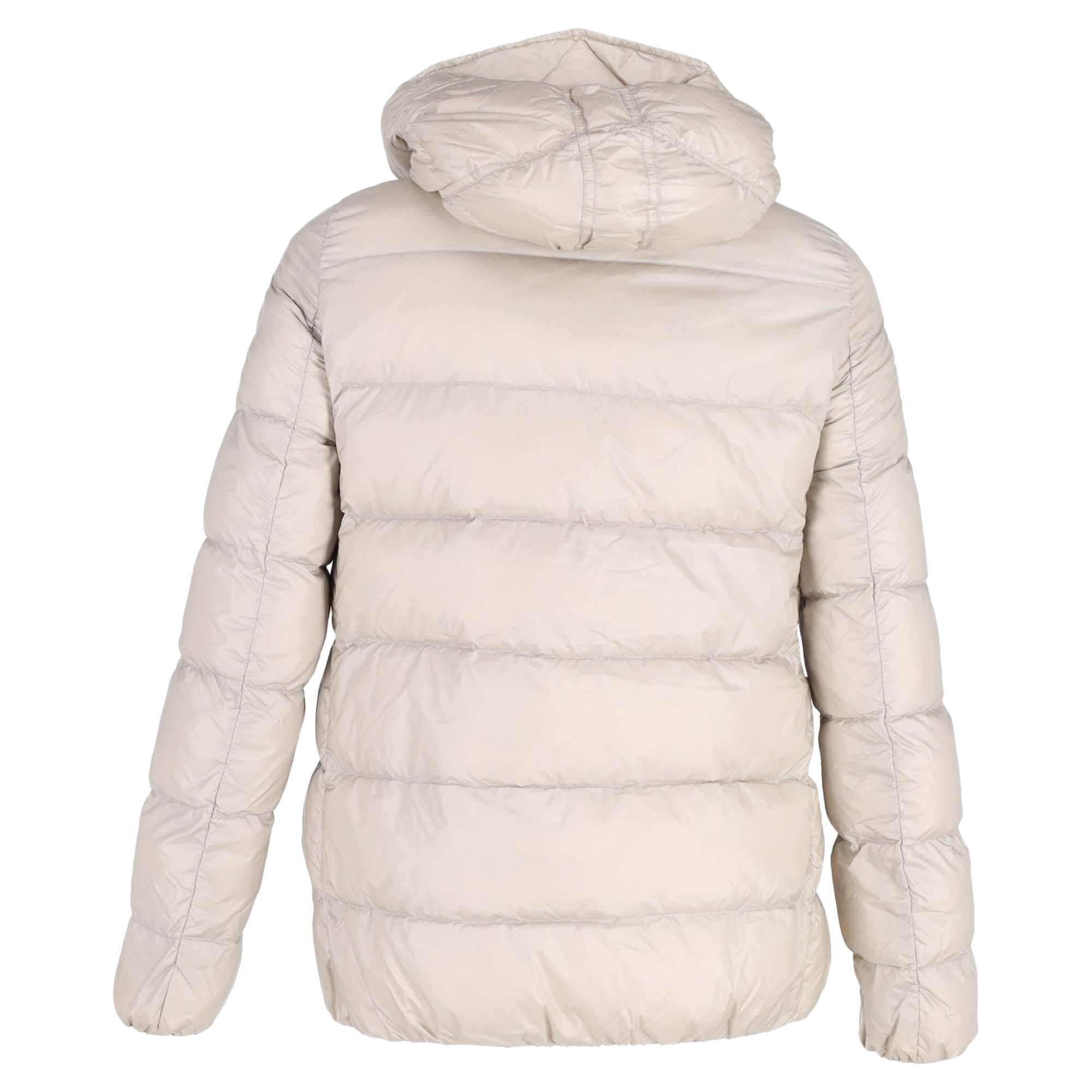 Moncler Moncler Quilted Zipped Down Jacket in Beige Polyamide Size XL / US 12-14 / IT 48-50 - 3 Thumbnail