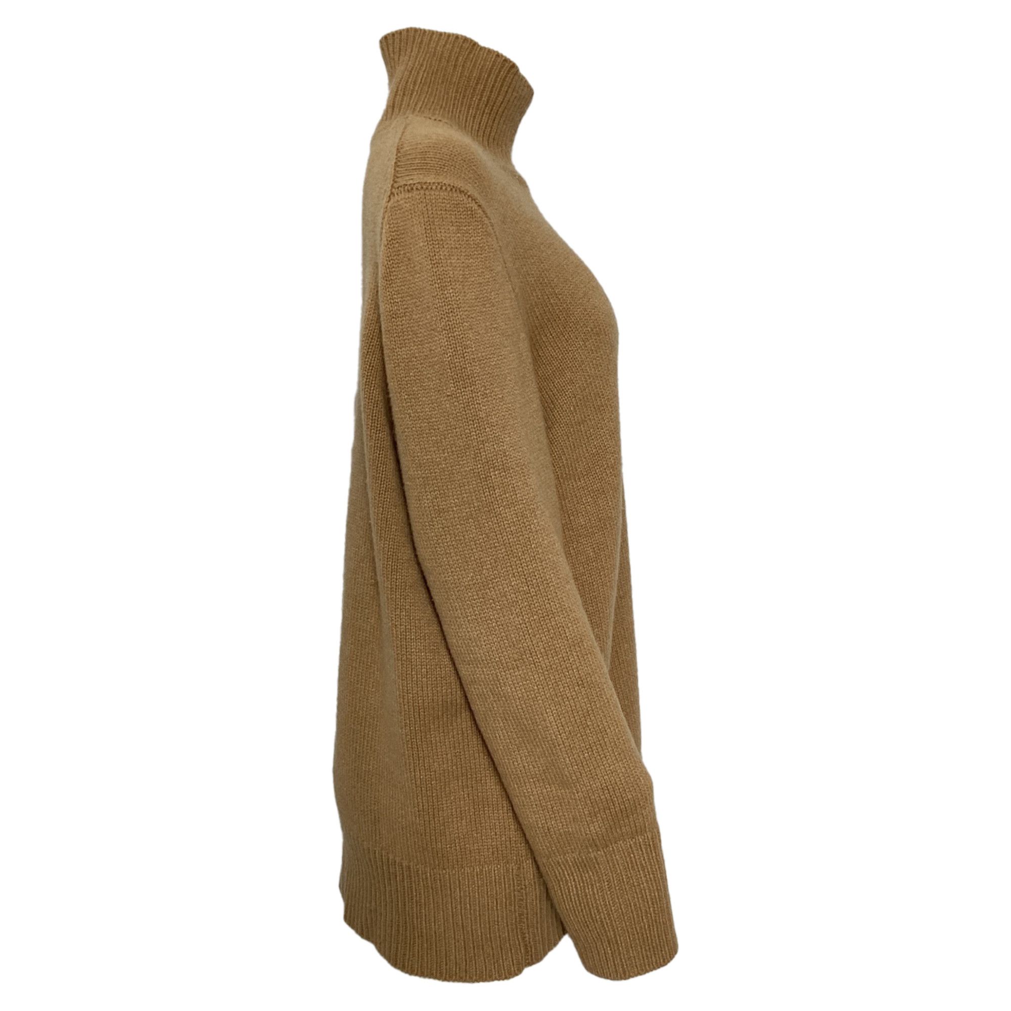 The Row The Row Hepny Mélange Turtleneck Sweater in Brown Cashmere Size S / US 4 / IT 40 - 2 Thumbnail