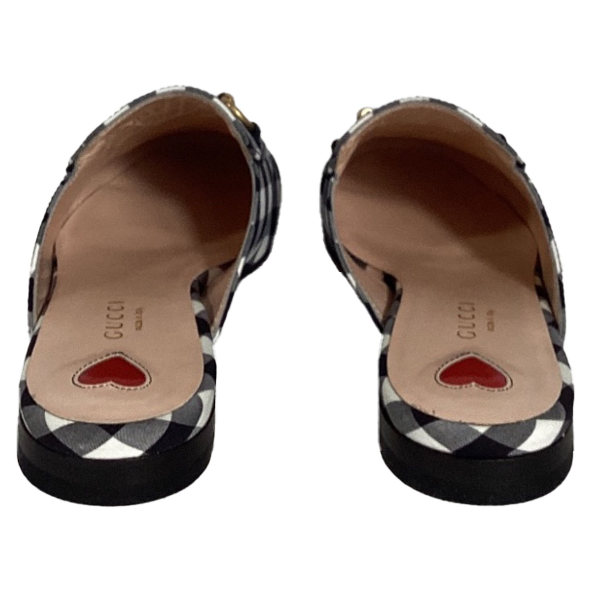Gucci Gucci Princetown Horsebit Check Mules in Multicolor Cotton Size US 6 / IT 36 - 3 Thumbnail