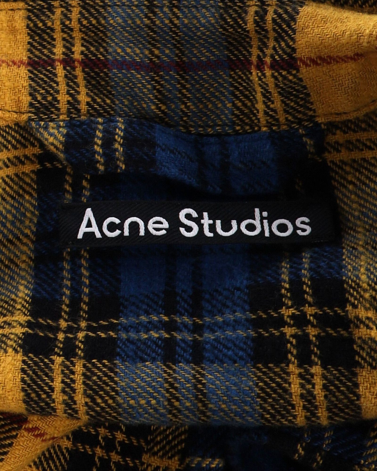 Acne Studios Acne Studios Plaid Shirt in Multicolor Cotton Flannel Size XXS / US 00 / IT 34 - 4 Thumbnail