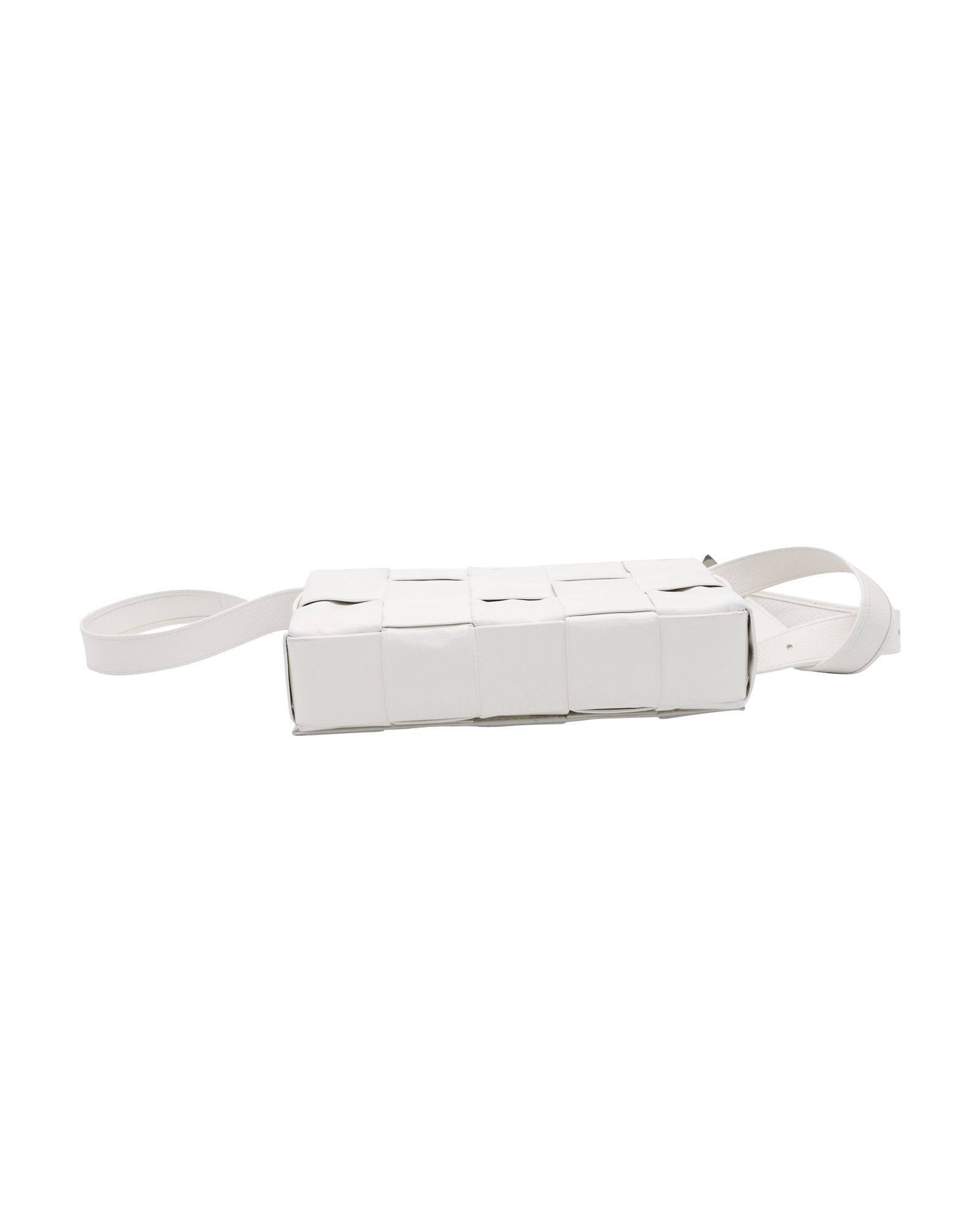 Bottega Veneta Bottega Veneta Cassette Bag in White Calfskin Leather Size ONE SIZE - 3 Thumbnail