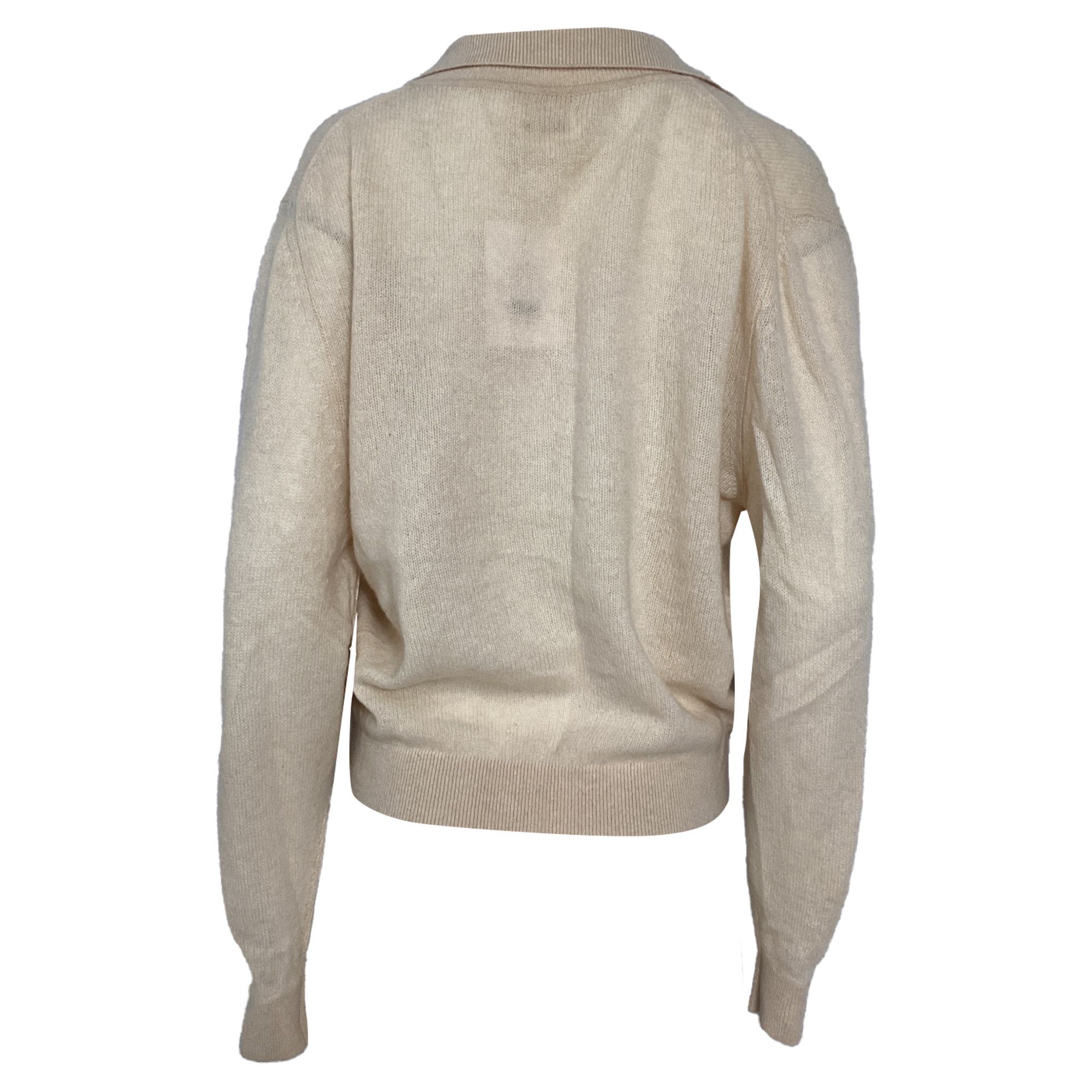 KHAITE Khaite Jo Sweater in Cream Cashmere Size XS / US 0-2 / IT 36-38 - 4 Thumbnail