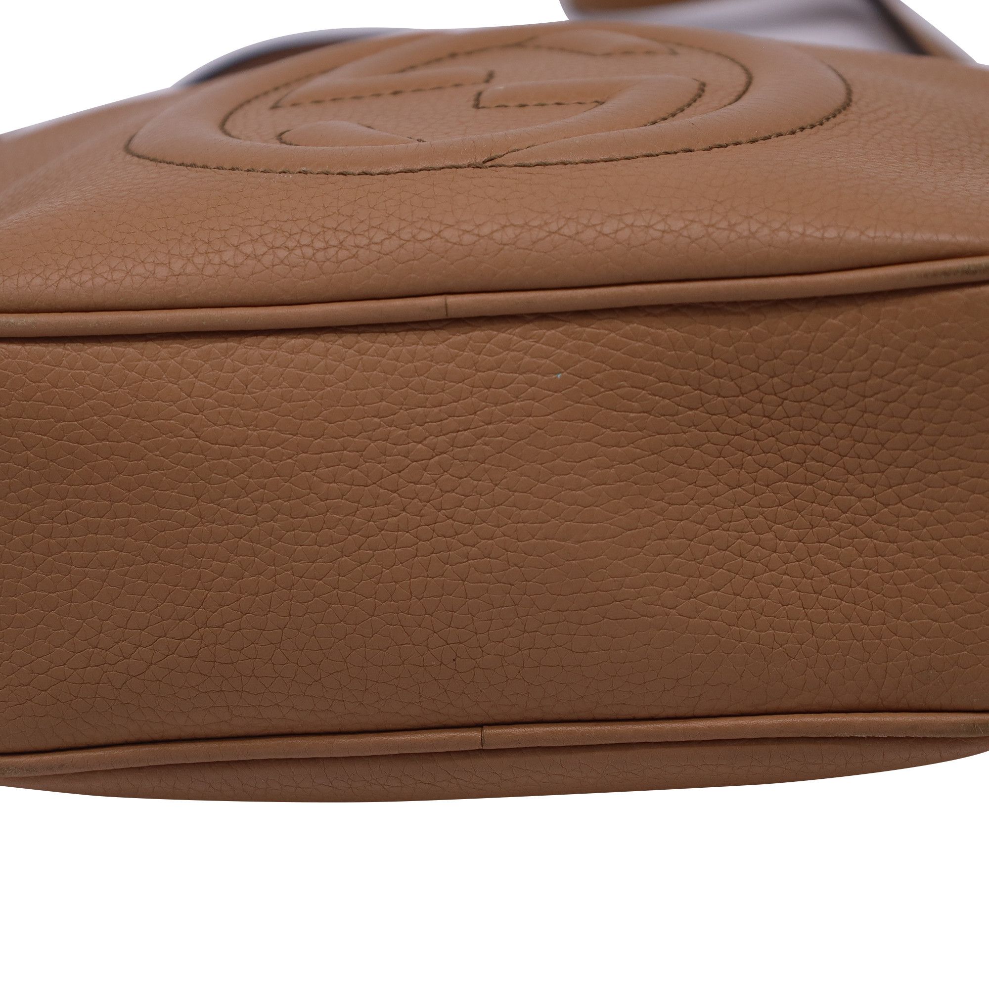 Gucci Gucci Soho Disco Shoulder Bag in Brown Grained Calf Leather Size ONE SIZE - 5 Thumbnail