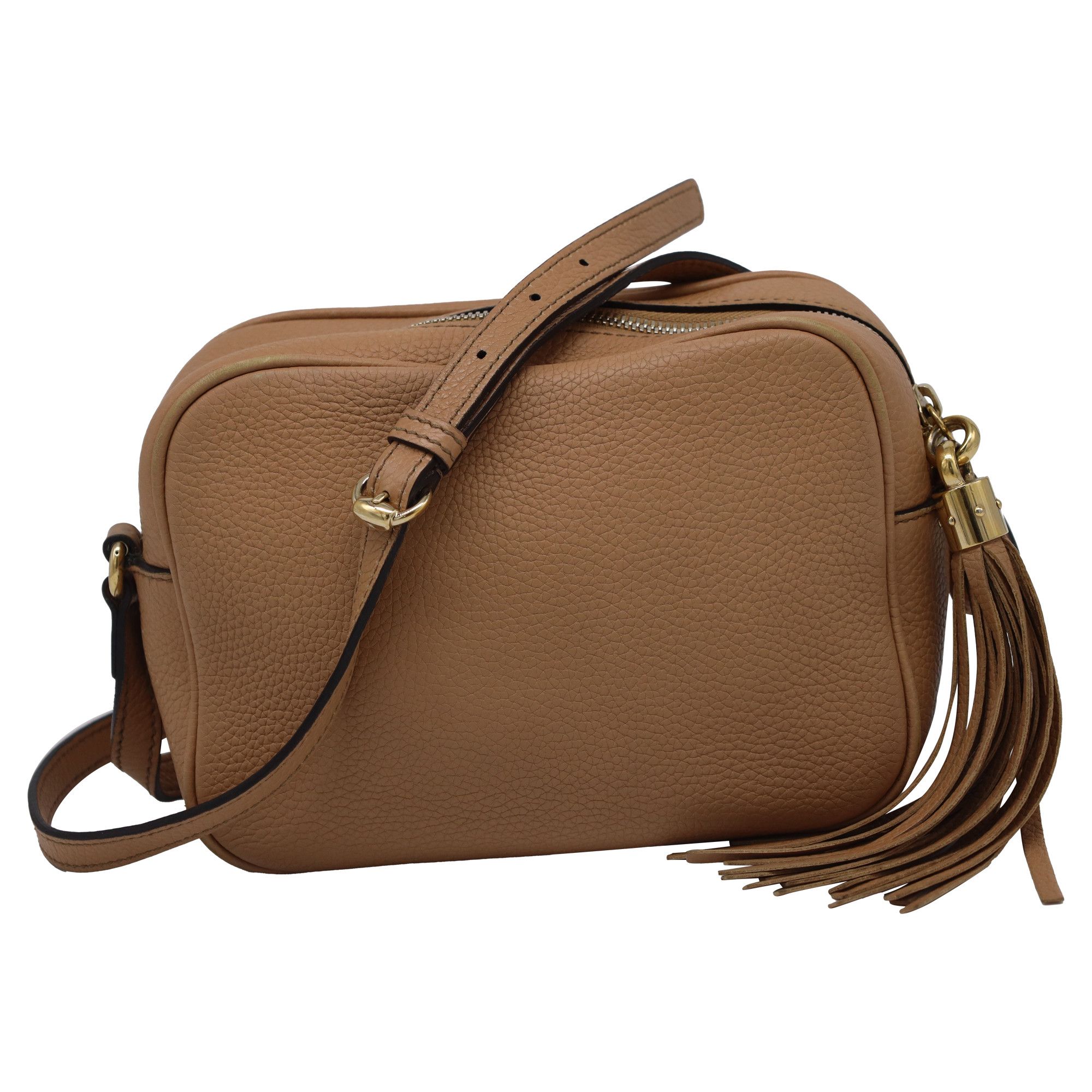 Gucci Gucci Soho Disco Shoulder Bag in Brown Grained Calf Leather Size ONE SIZE - 2 Thumbnail