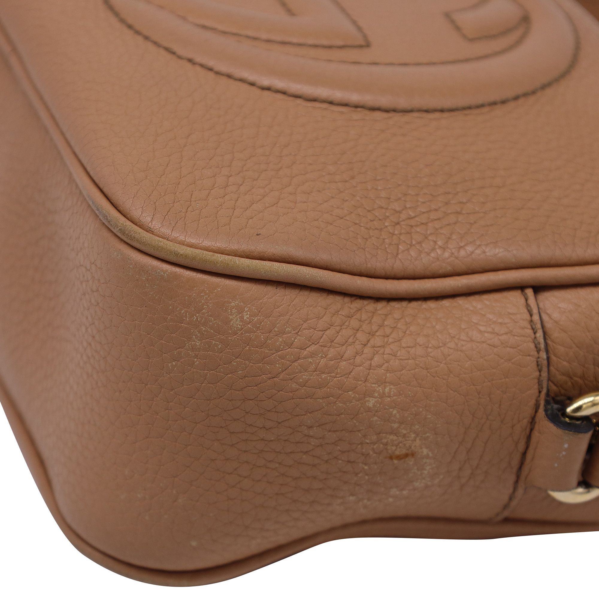 Gucci Gucci Soho Disco Shoulder Bag in Brown Grained Calf Leather Size ONE SIZE - 4 Thumbnail