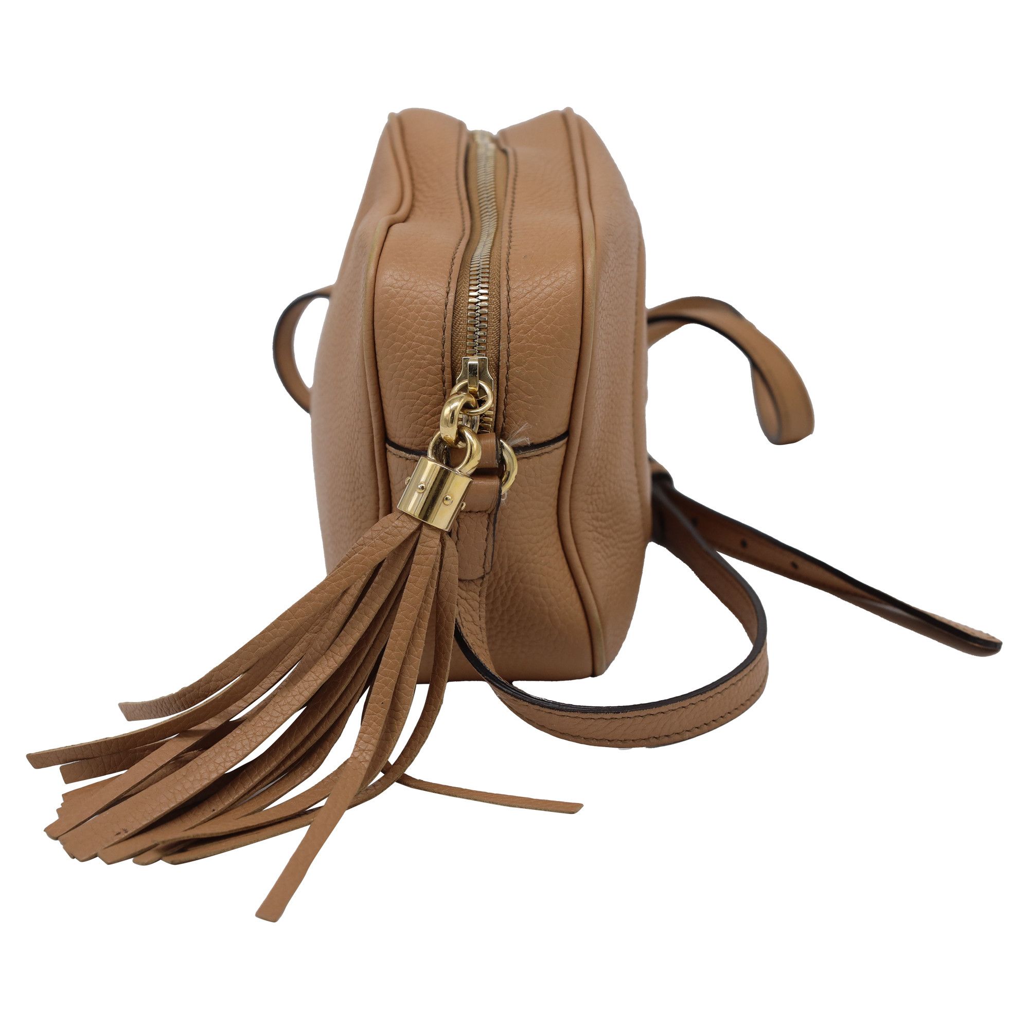 Gucci Gucci Soho Disco Shoulder Bag in Brown Grained Calf Leather Size ONE SIZE - 3 Thumbnail
