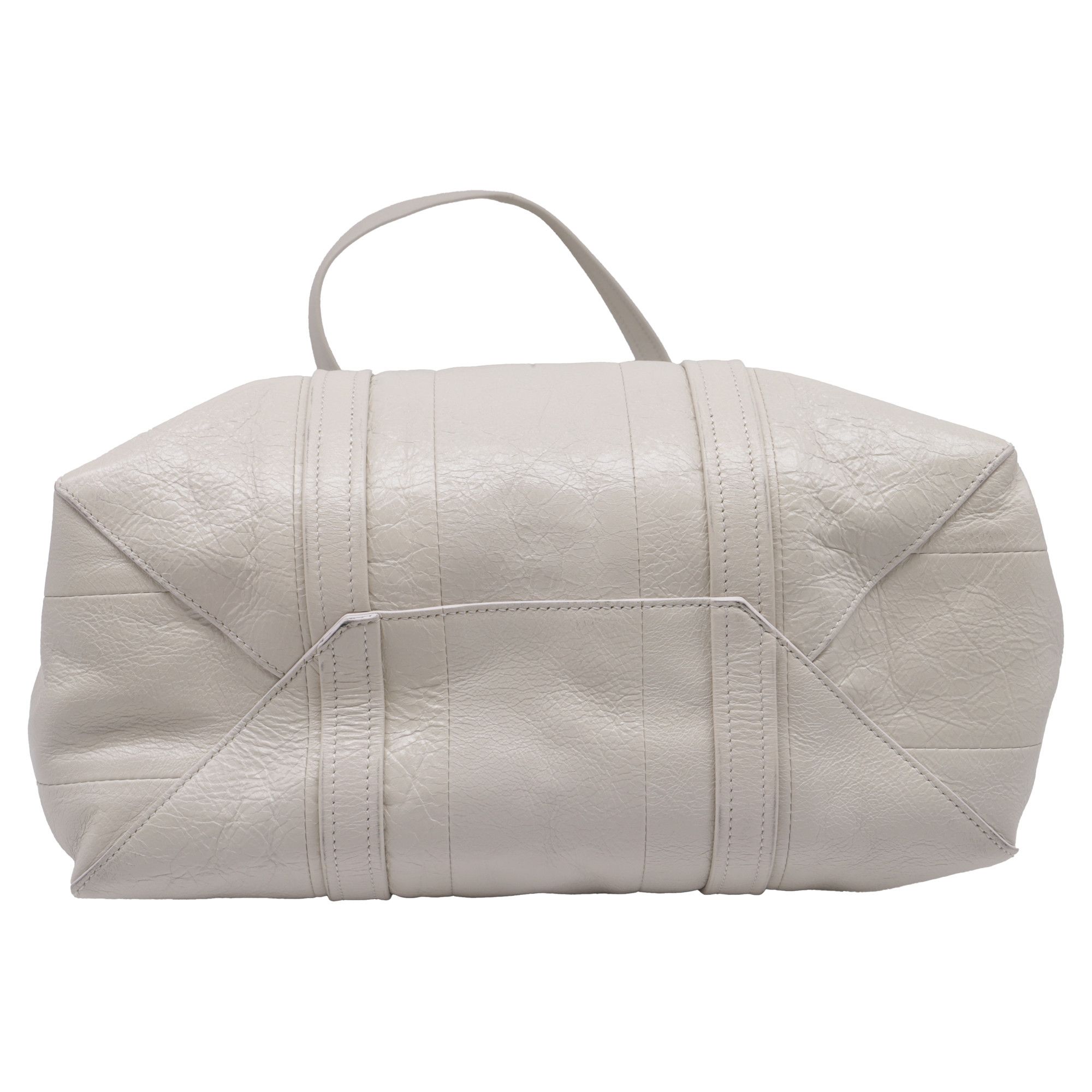 Balenciaga Balenciaga Barbes East West Shopper in White Leather Size ONE SIZE - 5 Thumbnail