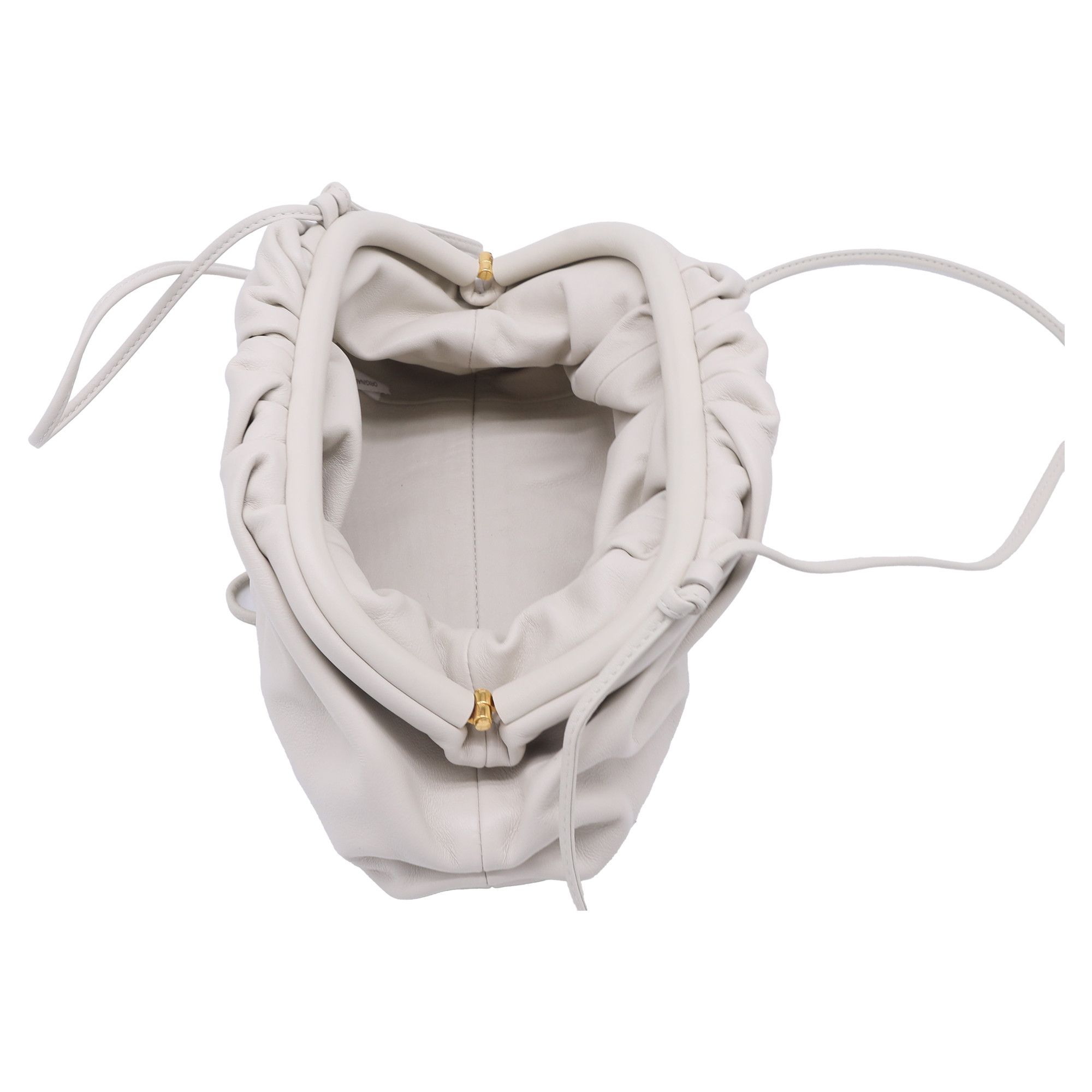 Bottega Veneta Bottega Veneta Mini Pouch Bag in Light Grey Calf Leather Size ONE SIZE - 5 Thumbnail