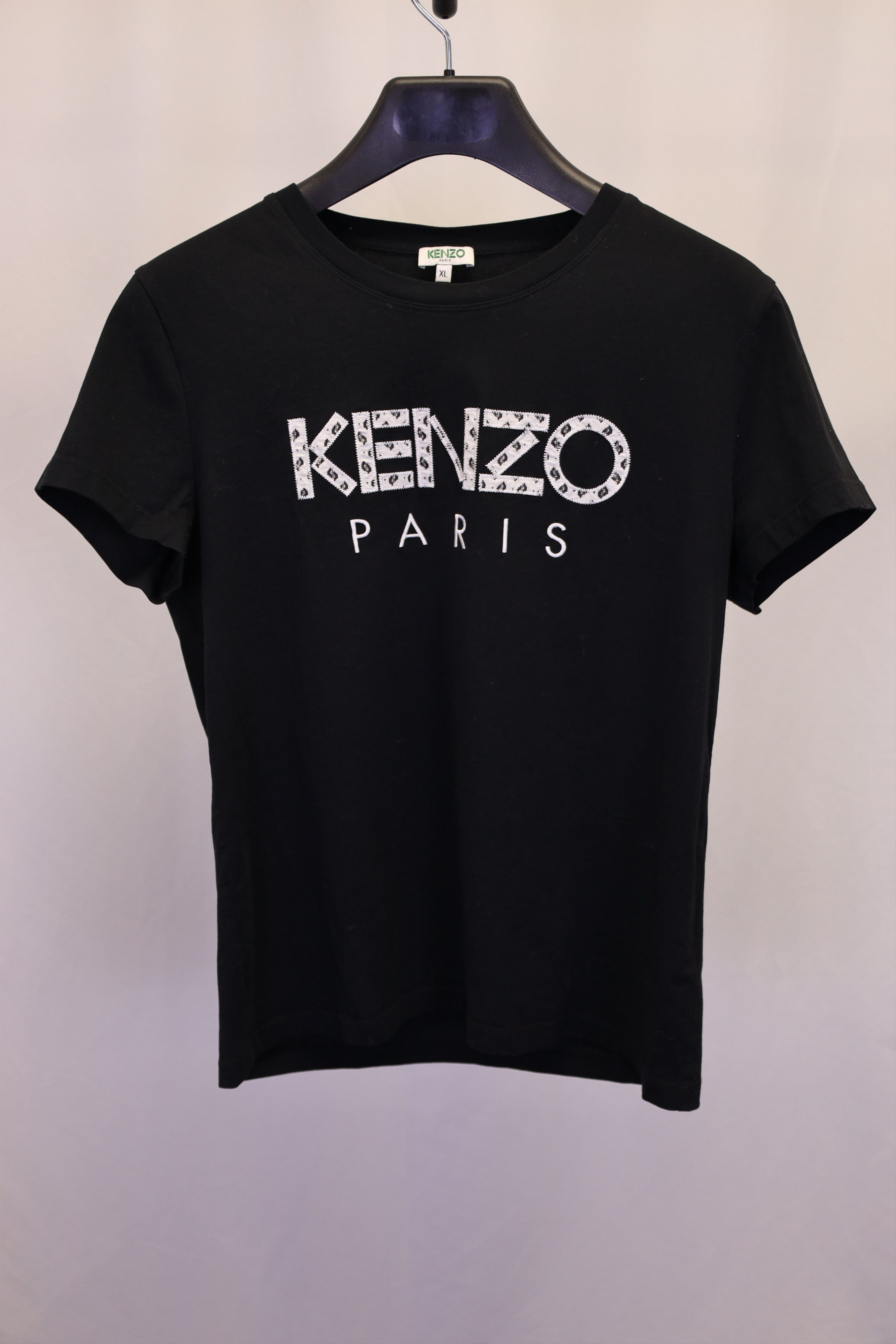 Kenzo Kenzo Logo T-shirt in Black Cotton Size M / US 6-8 / IT 42-44 - 4 Thumbnail