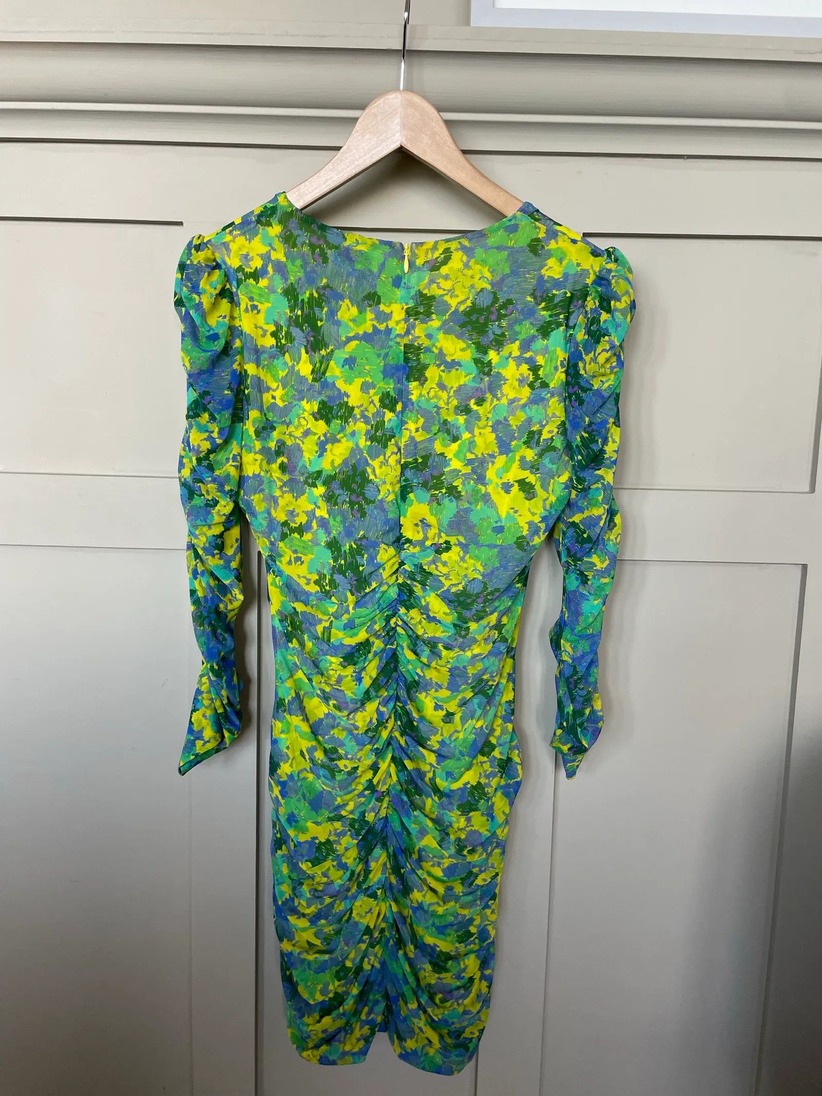 Ganni Ganni Ruched Mesh Mini Dress Dress Size XS / US 0-2 / IT 36-38 - 4 Thumbnail