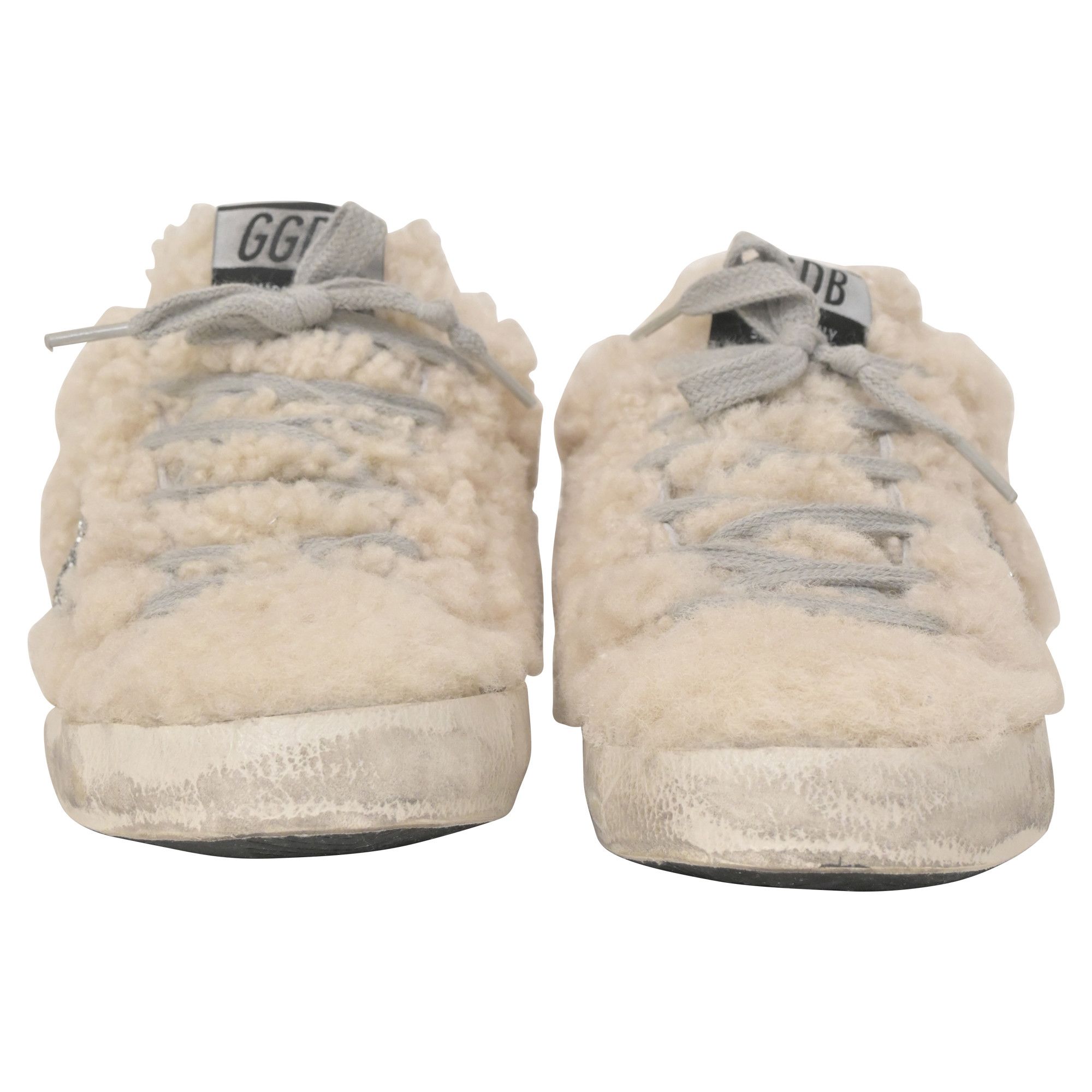 Golden Goose Golden Goose Superstar Sabot Distressed Glittered Shearling Size US 6 / IT 36 - 2 Thumbnail