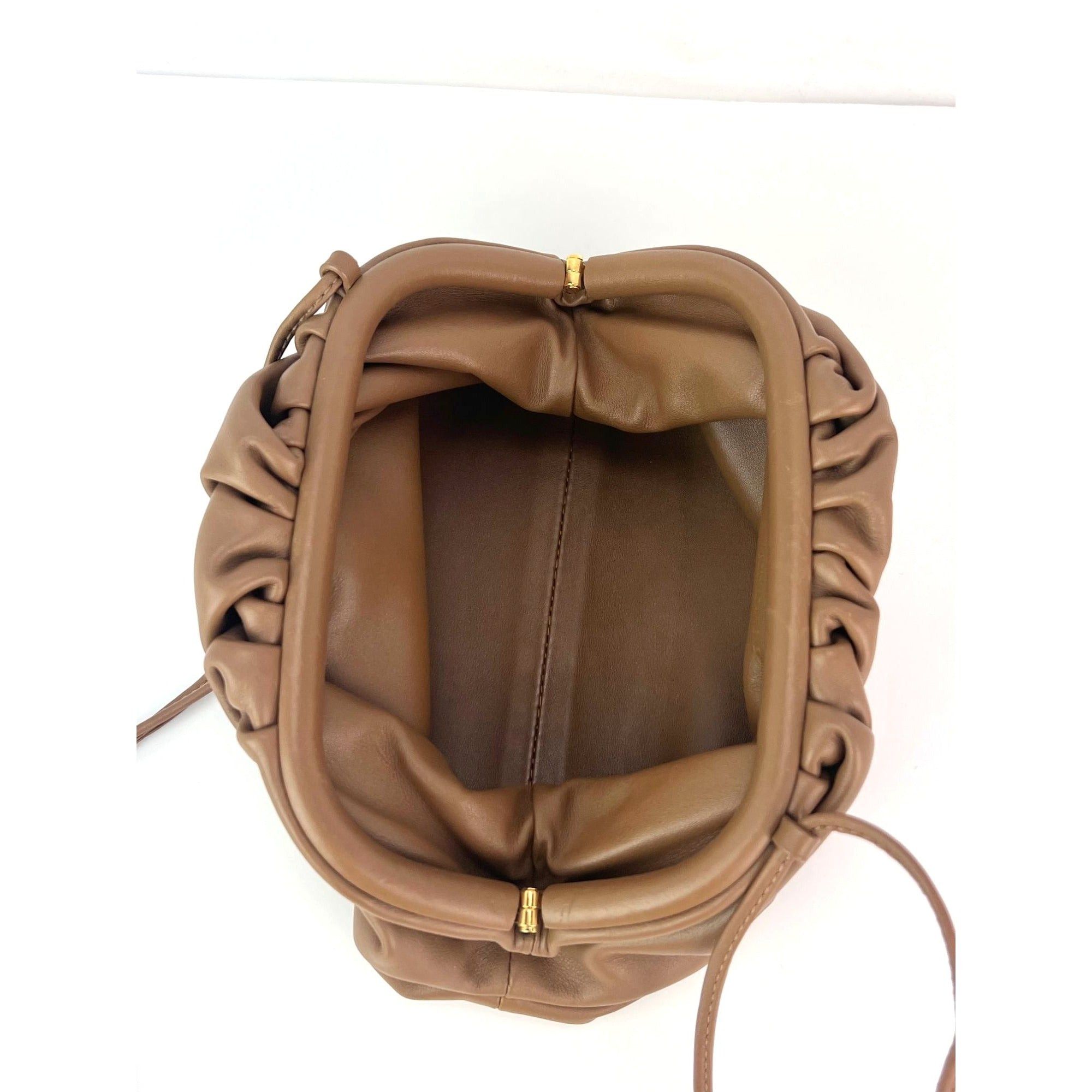 Bottega Veneta Bottega Veneta Mini Pouch Beige Leather Crossbody Clutch Bag Size ONE SIZE - 5 Thumbnail